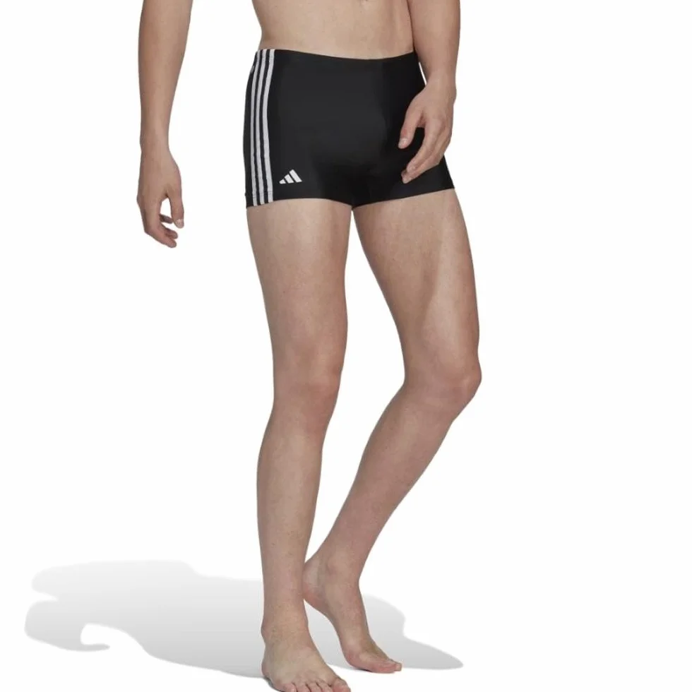 adidas Classic 3-Stripes Swim Boxers, Hombre, Multicolor Black White, 34