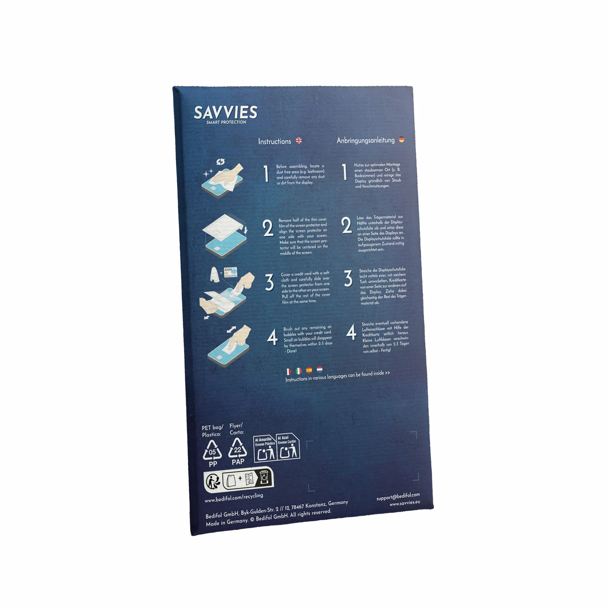 Savvies Protector Pantalla Casio W-800H-1AVES 6 Unidades Película Ultra Transparente