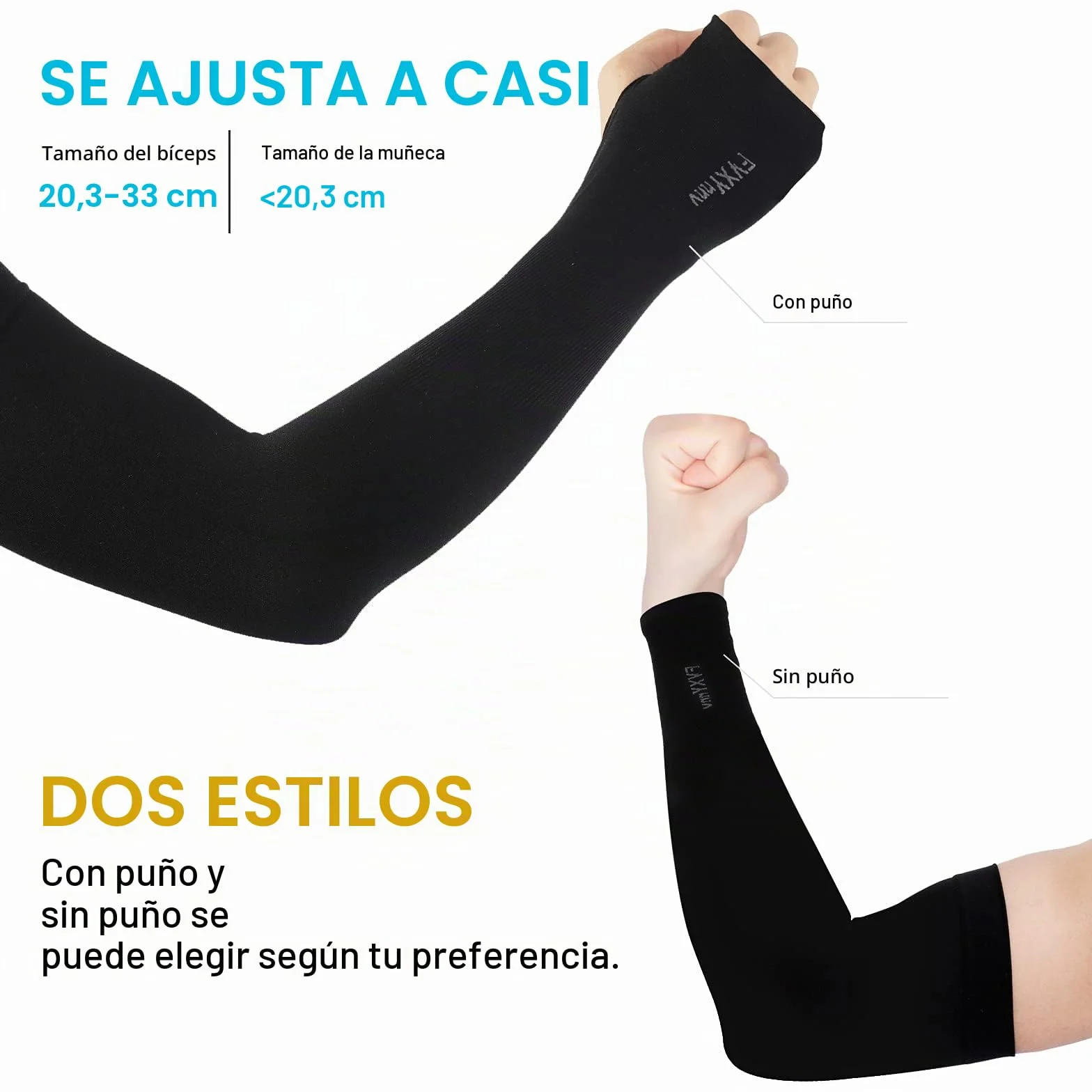 Manguitos Ciclismo Proteccion Solar UV UPF50+ Compresion Arm Sleeves para Hombre Mujer