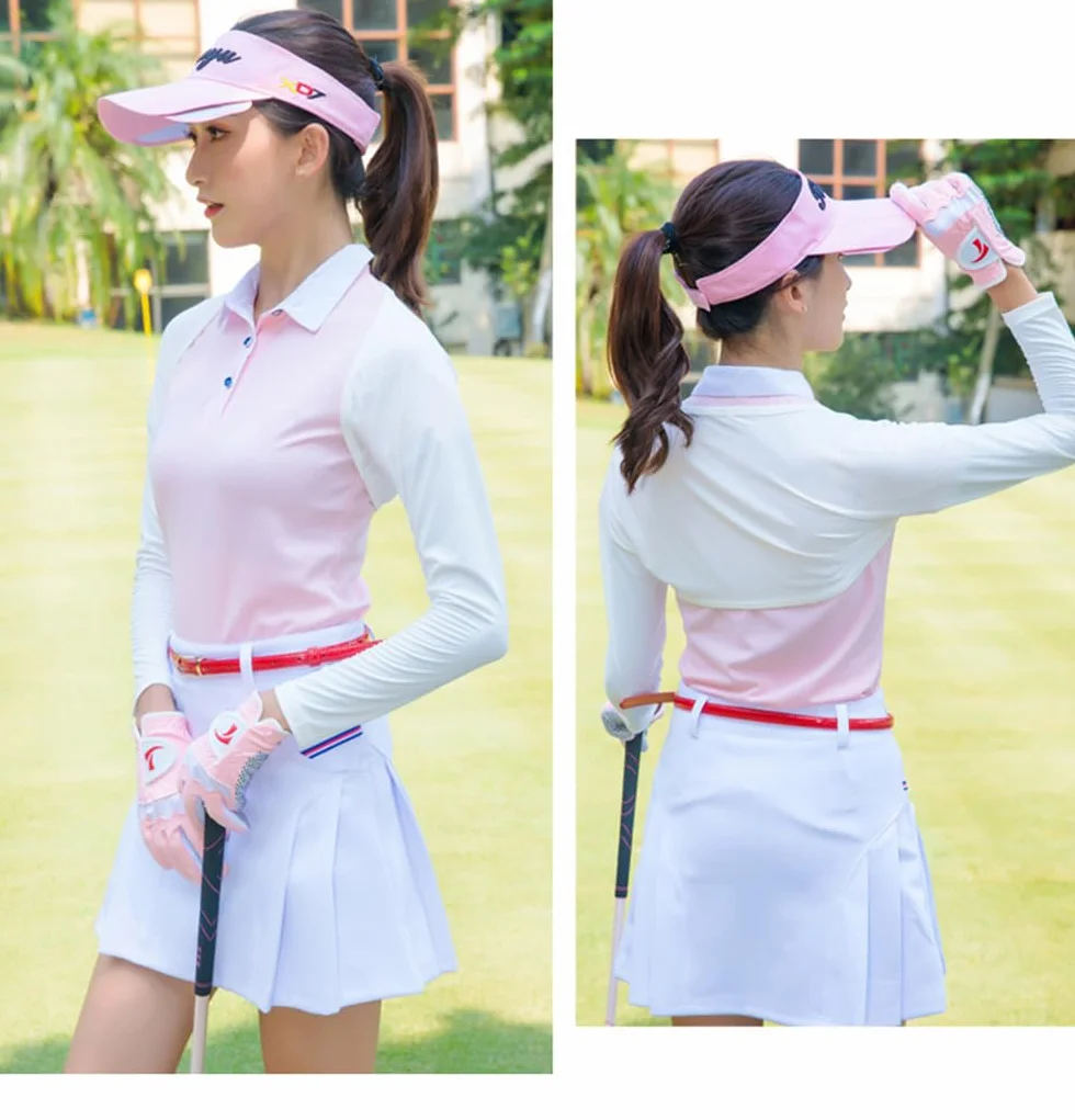 Manga de protección solar UV para mujer ThreeH Golf Riding Driving