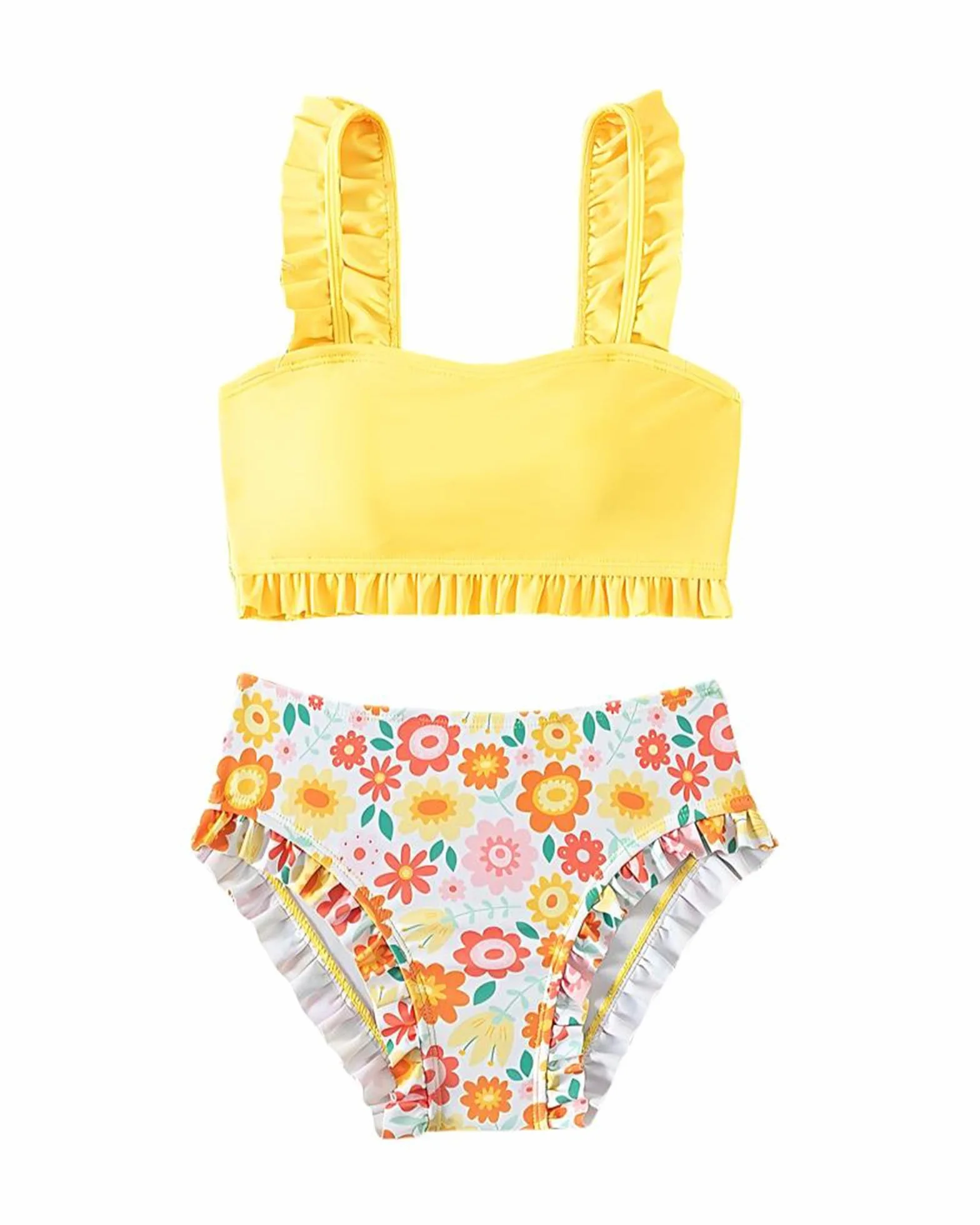 Conjunto de Baño 2 Piezas Bikini Niña 5-14 Años Secado Rápido