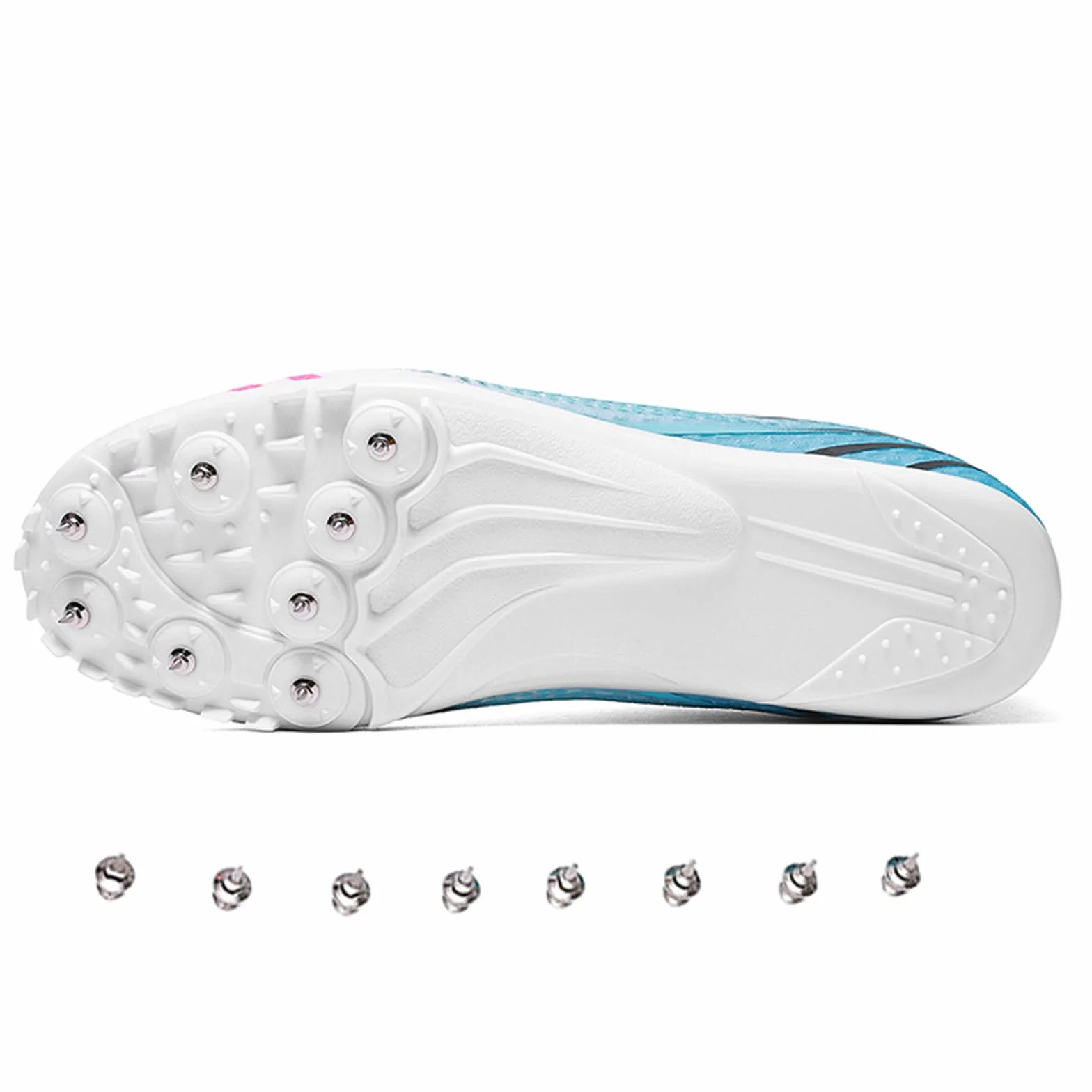 Zapatillas de Atletismo con 8 Clavos para Correr Saltar Competir