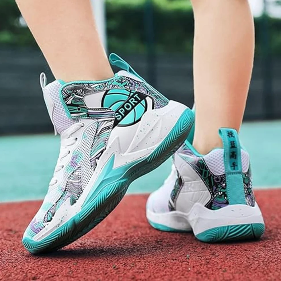 Hixingo Zapatillas de Baloncesto para Niño Niña Unisex Deportivas Casuales