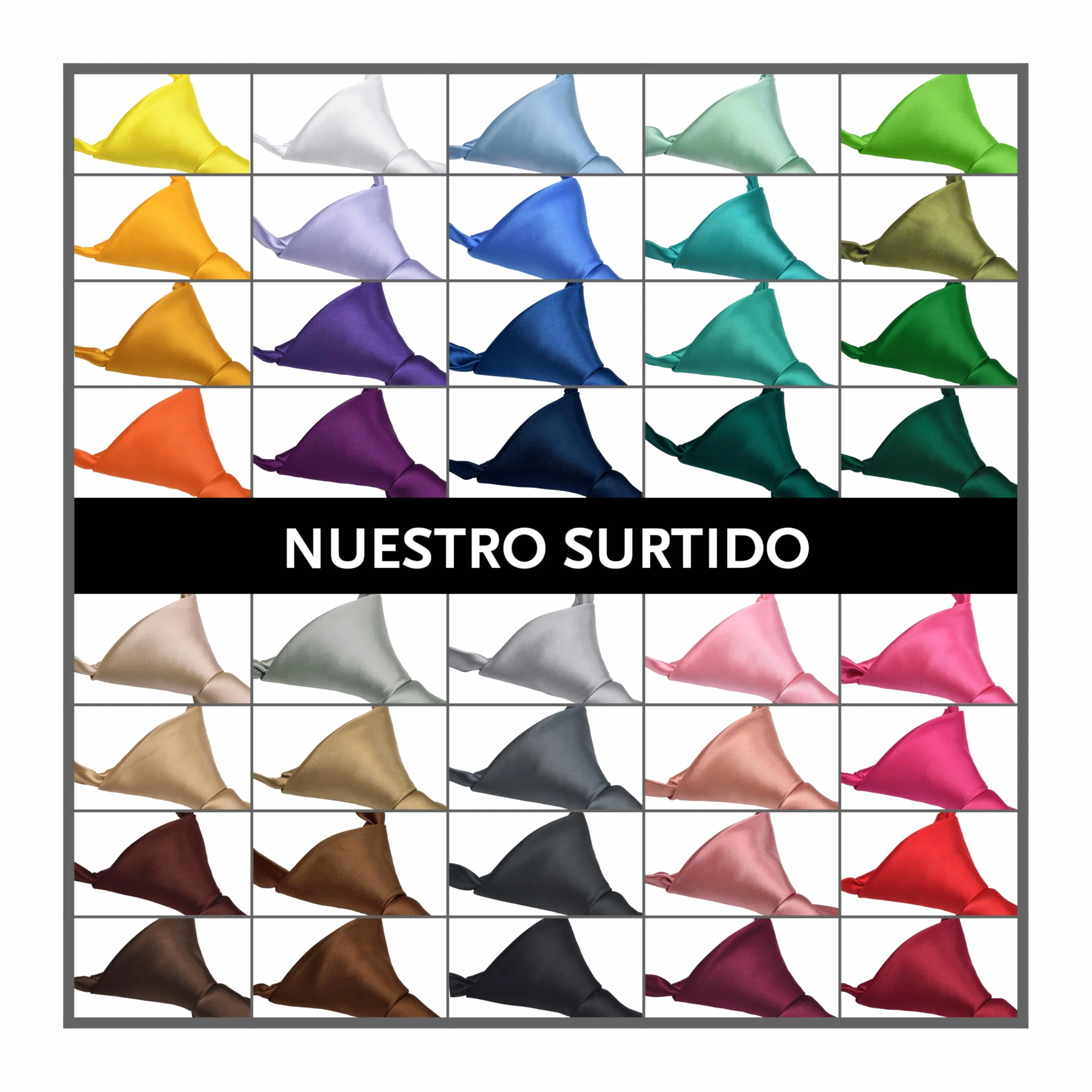 DonDon Corbata niño preatada y ajustable con clip 3 longitudes