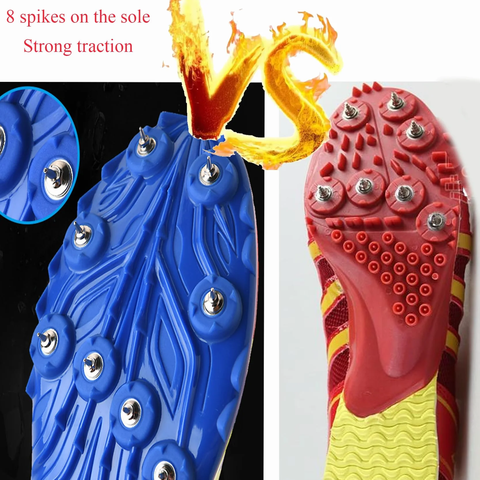 Atletismo Zapatos Spikes para Correr Clavos Sprint Atlético Ligero