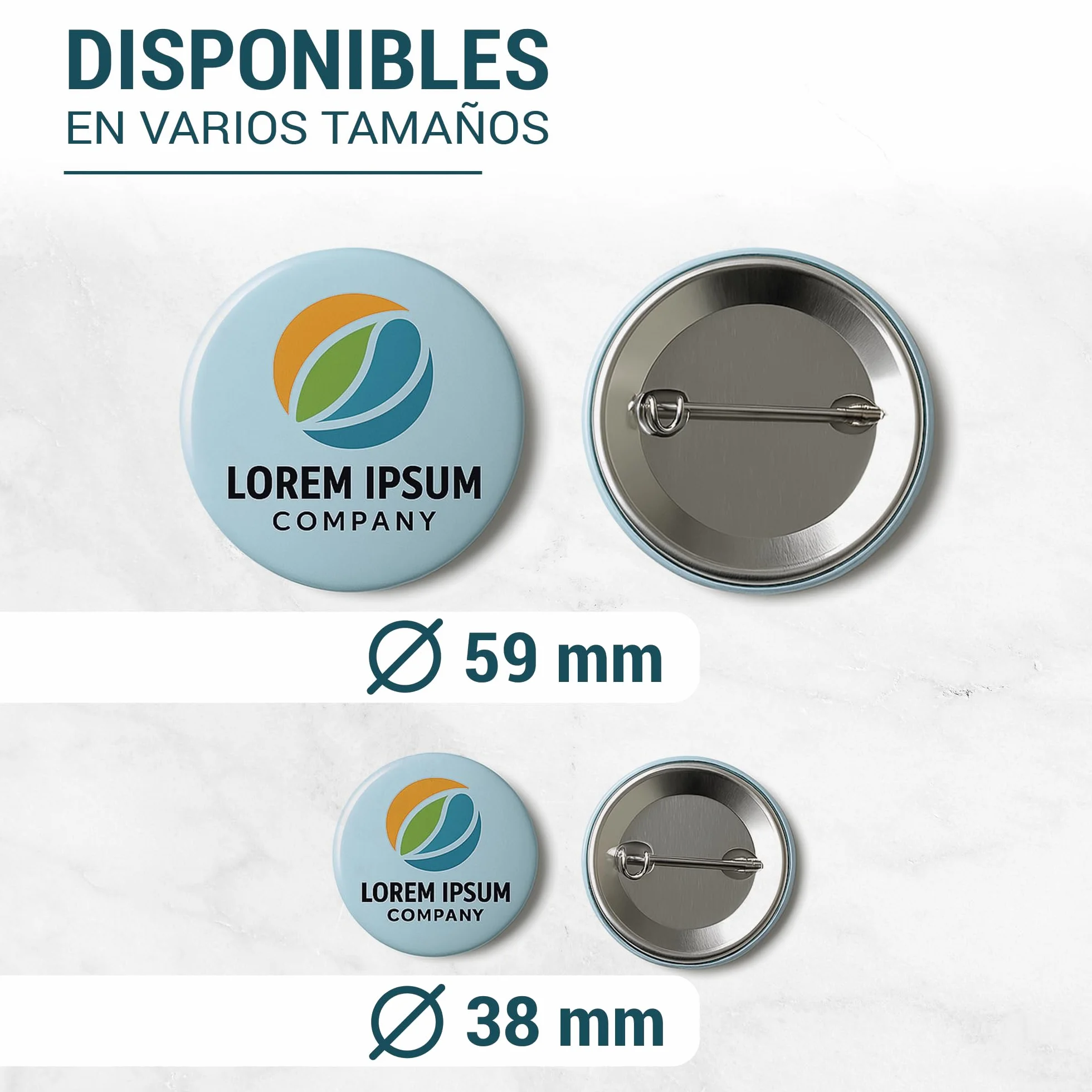 Chapa Personalizada 59mm Pin para Eventos 15 Unidades Pack Despedida Soltera Recuerdos Boda Graduación