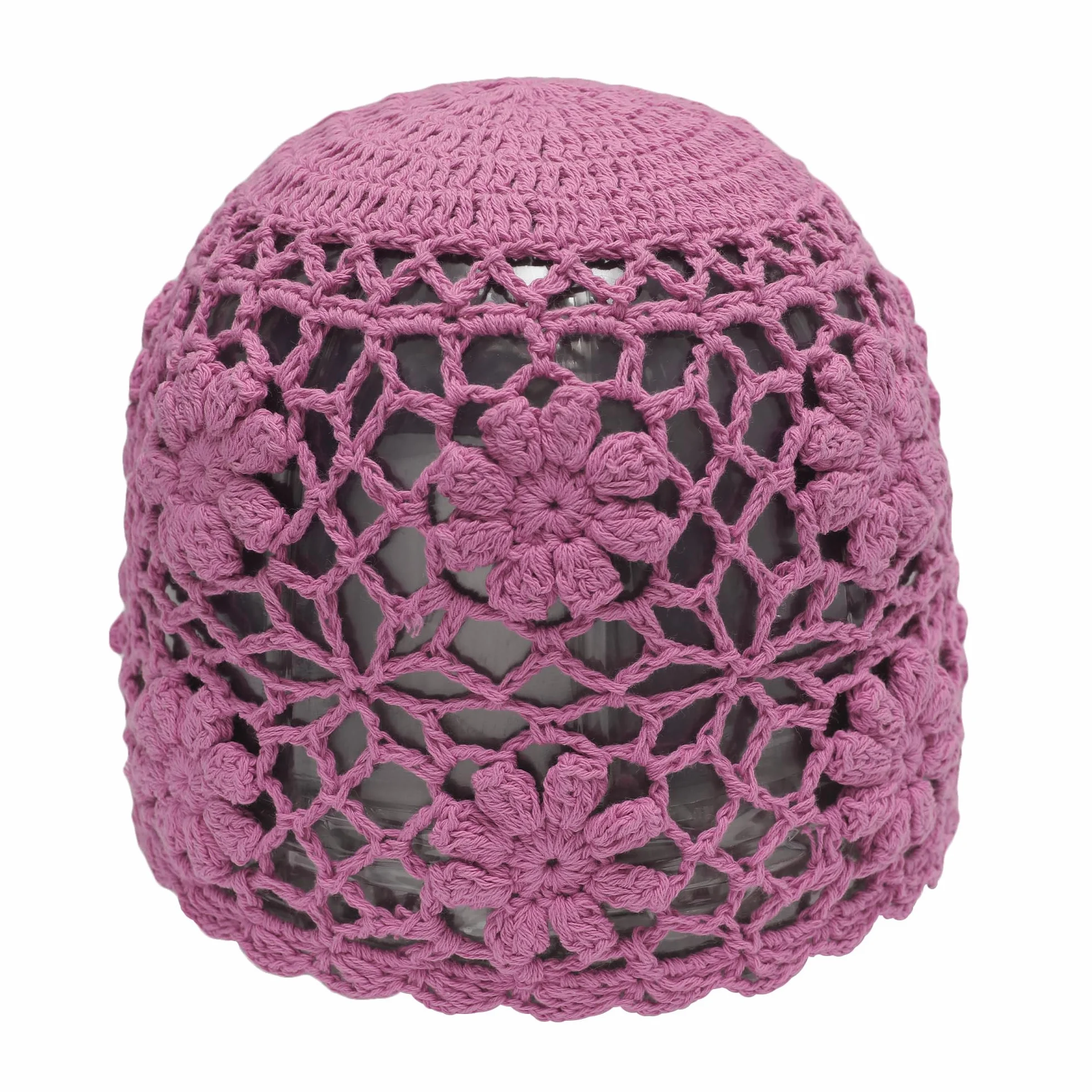 Gorro de Punto con Flores Hecho a Mano de Algodón Señoras ZLYC