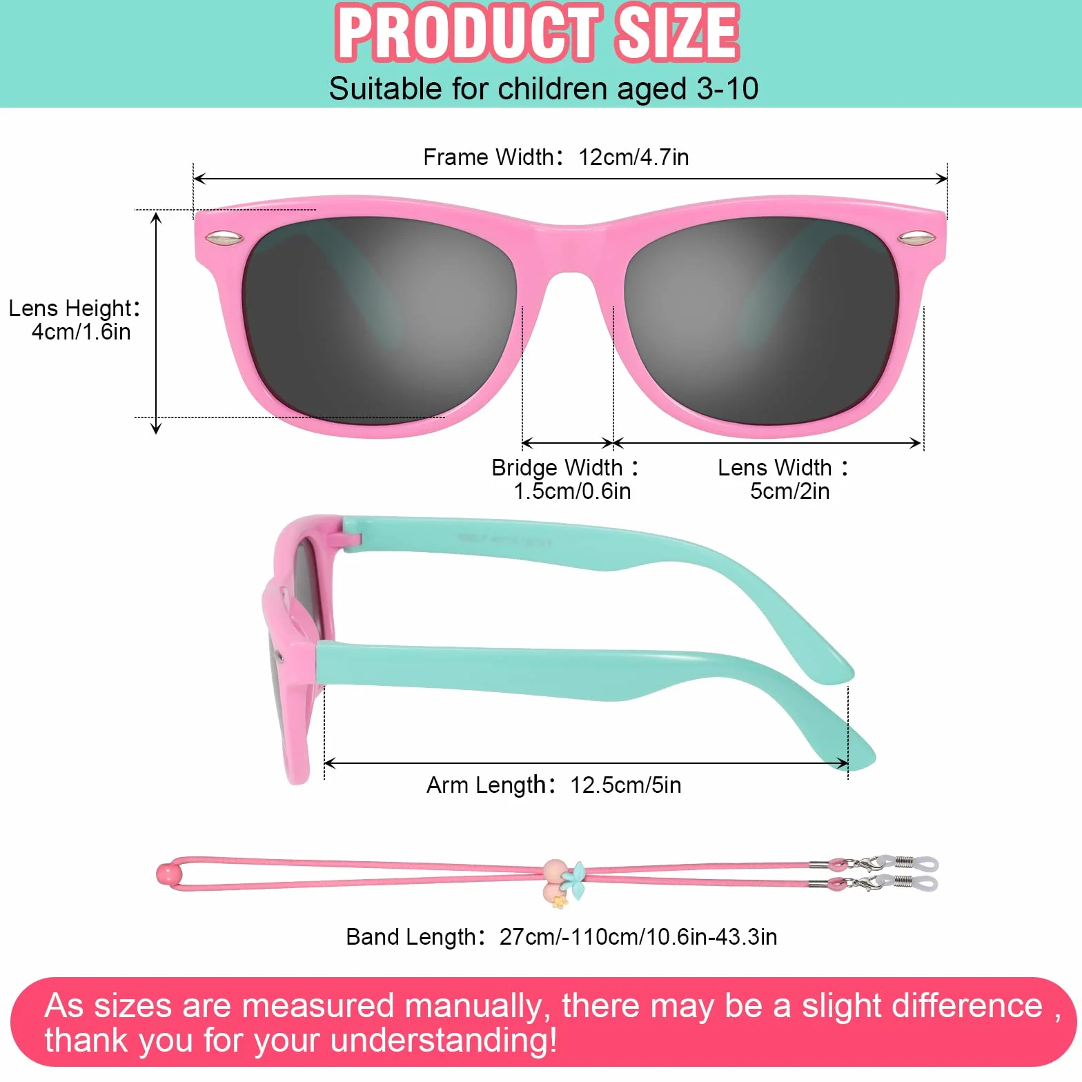 HIFOT Gafas de Sol Polarizadas para Bebé Niño y Niña UV400 Protección 3-12 Años