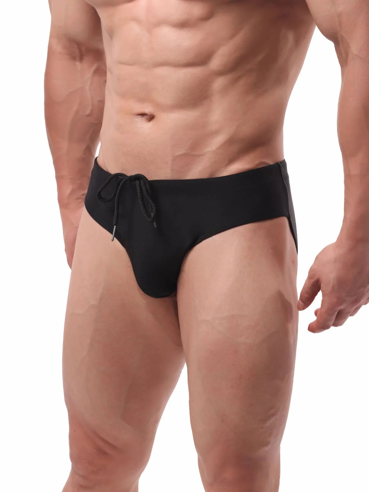 Slip Bañador Hombre Natación Secado Rápido Cordón Interno Ajustable