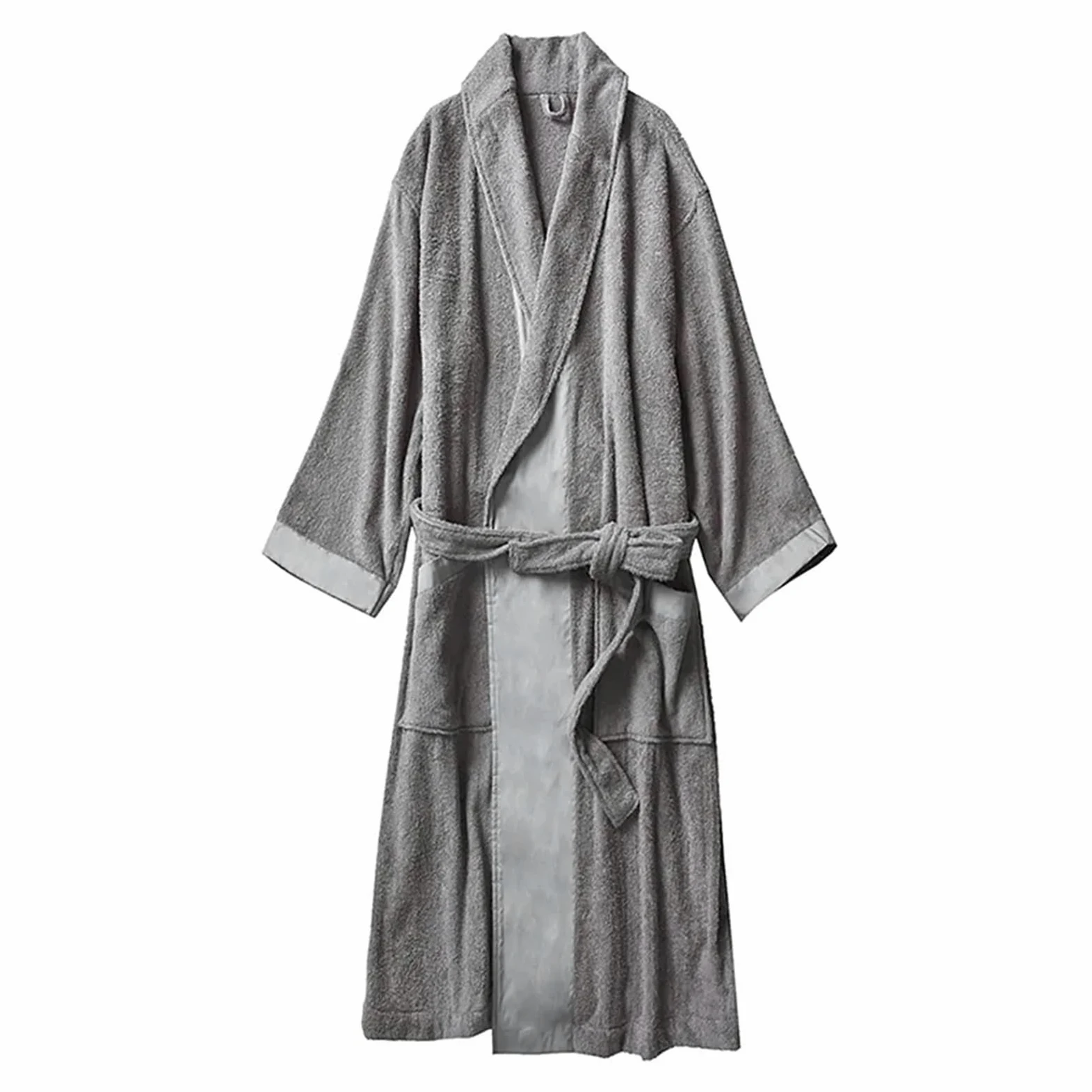 Albornoz Mujer Rizo Albornoz de algodón for hombre, talla grande, toalla, bata larga, ropa dormir for mujer