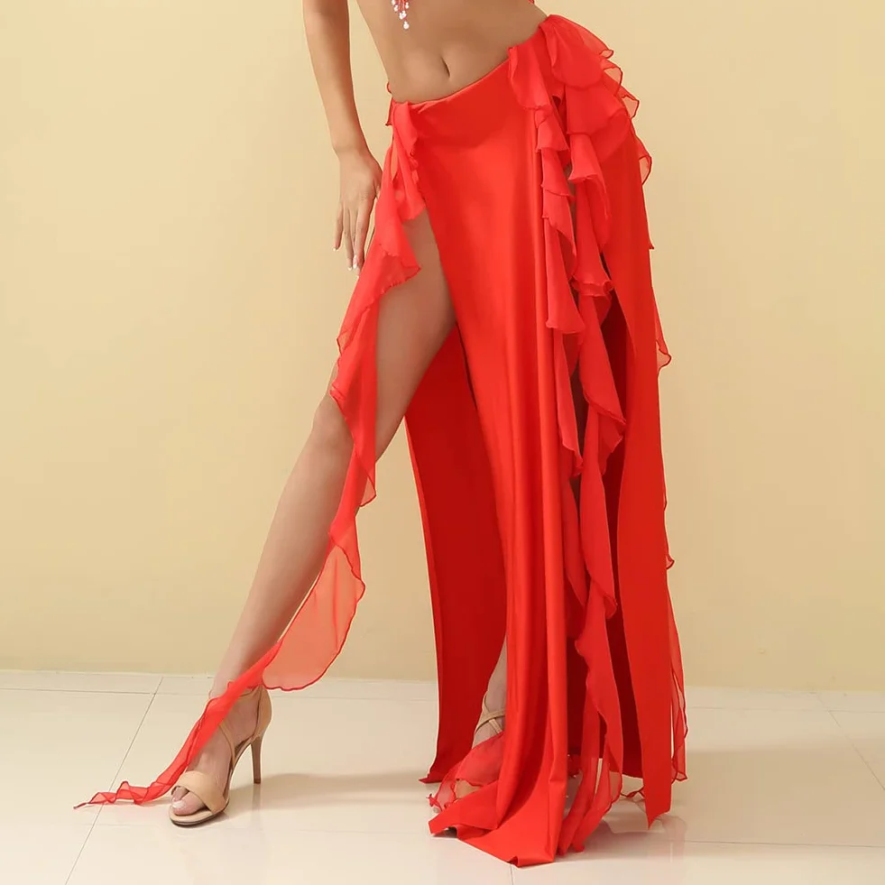 ROYAL SMEELA Falda Larga Danza del Vientre Mujer Disfraz Traje de Baile