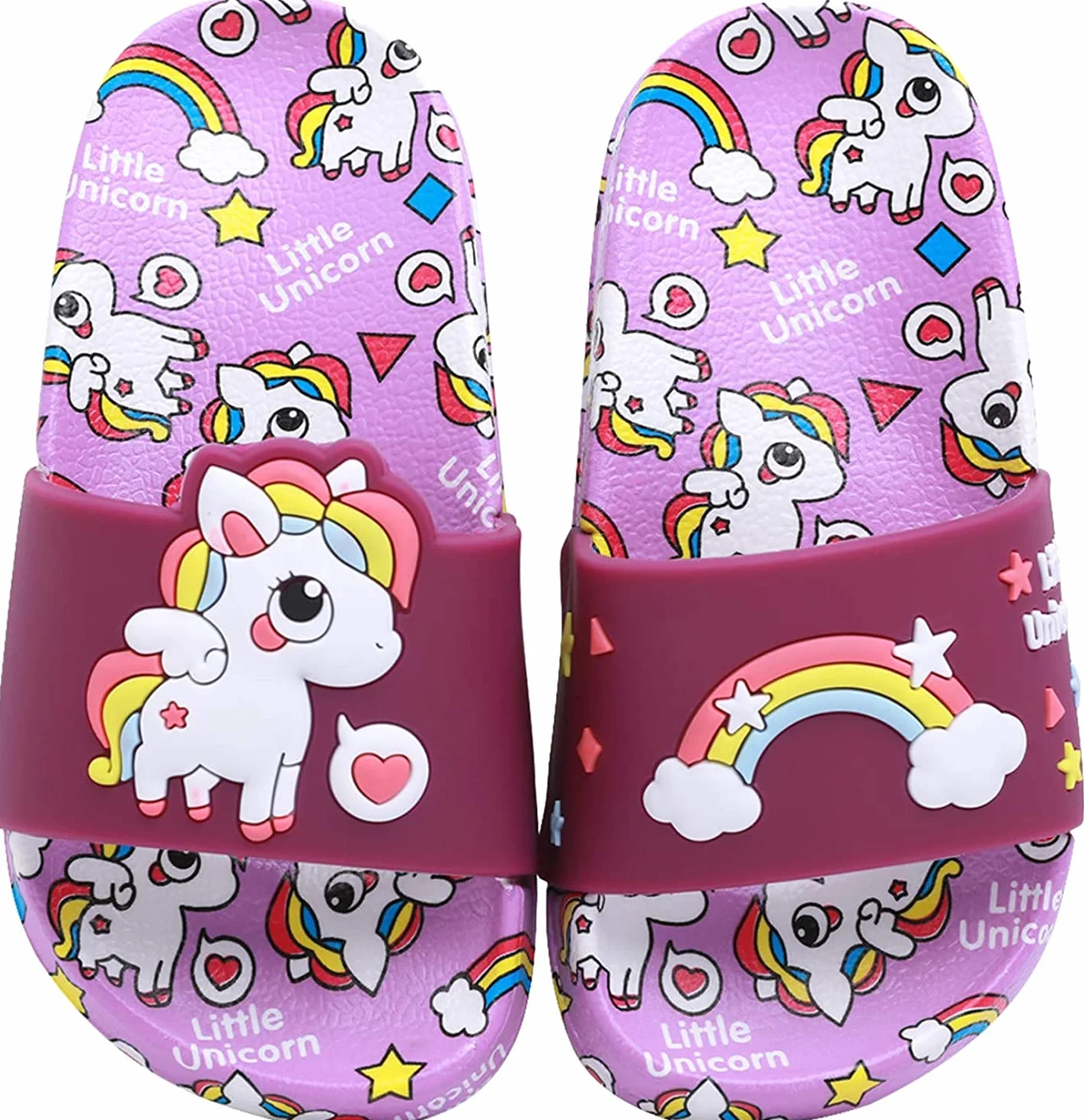 Chanclas para Niñas Sandalias de Baño Antideslizantes Unicornio