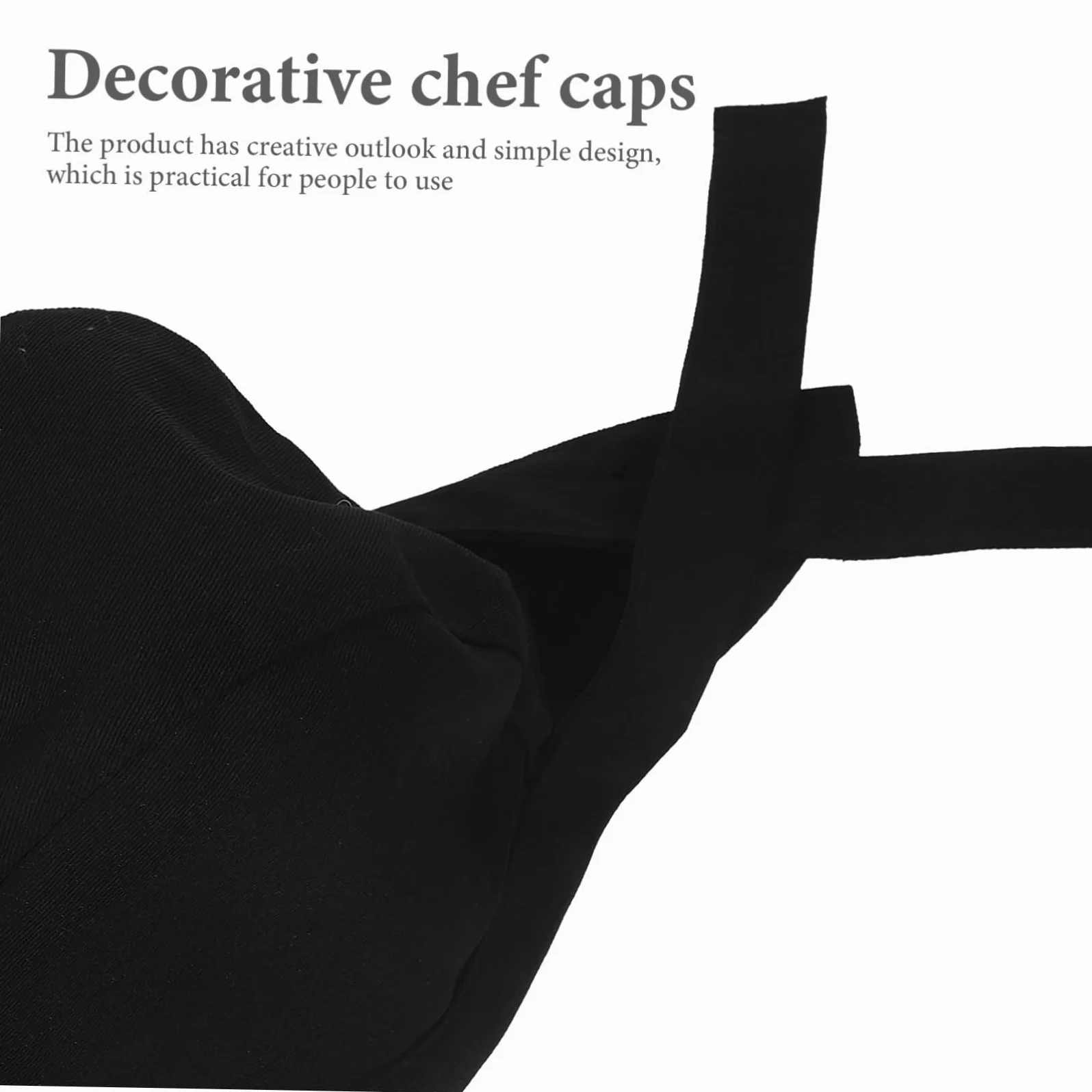 LIFKOME 6 Gorros de Chef Unisex de Algodón Negro, Resistentes y Cómodos, Ideales para Barbacoa y Uso en Restaurante, Paquete de 6 Unidades