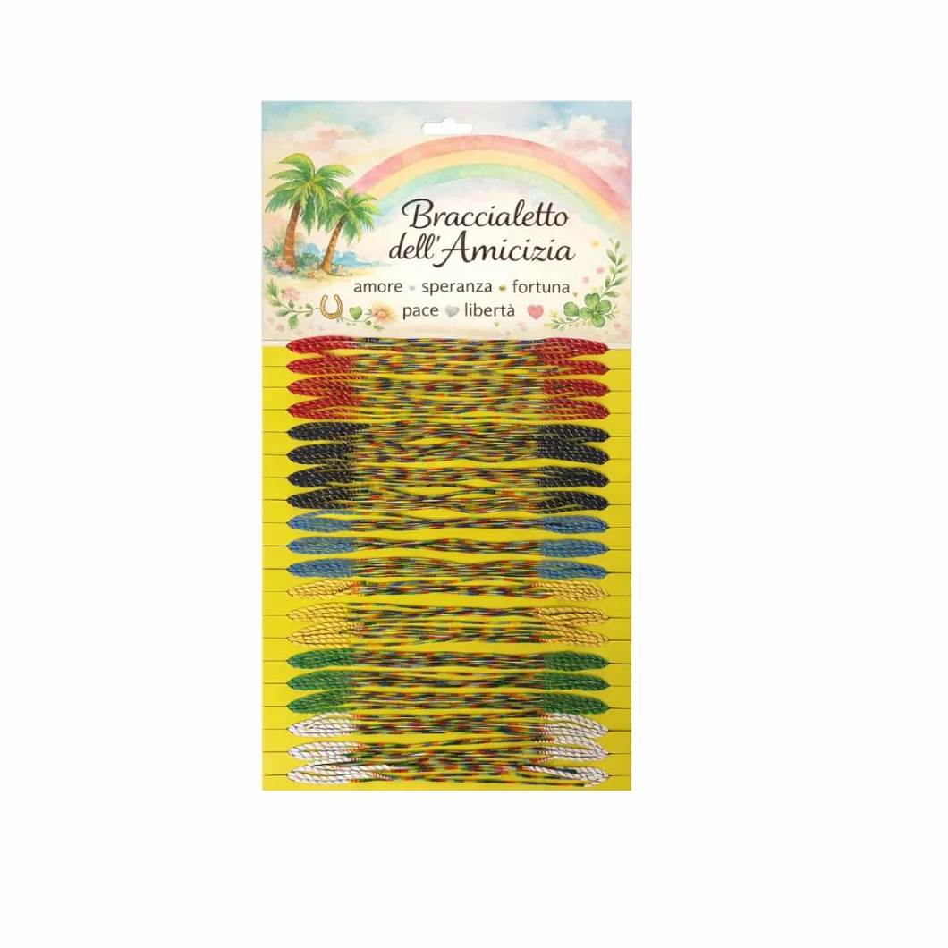Pulseras Brasileñas de la Amistad Juego de 100 Piezas Multicolor Entrelazadas Amuleto de Buena Suerte