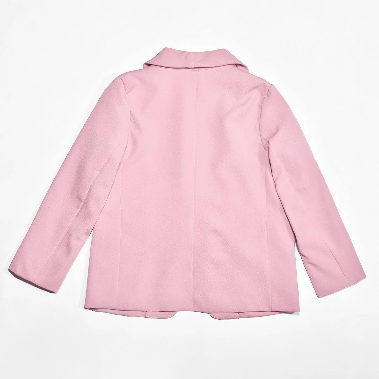Niña chaqueta formal manga larga cuello chal frente abierto bolsillo interior para niños festivo