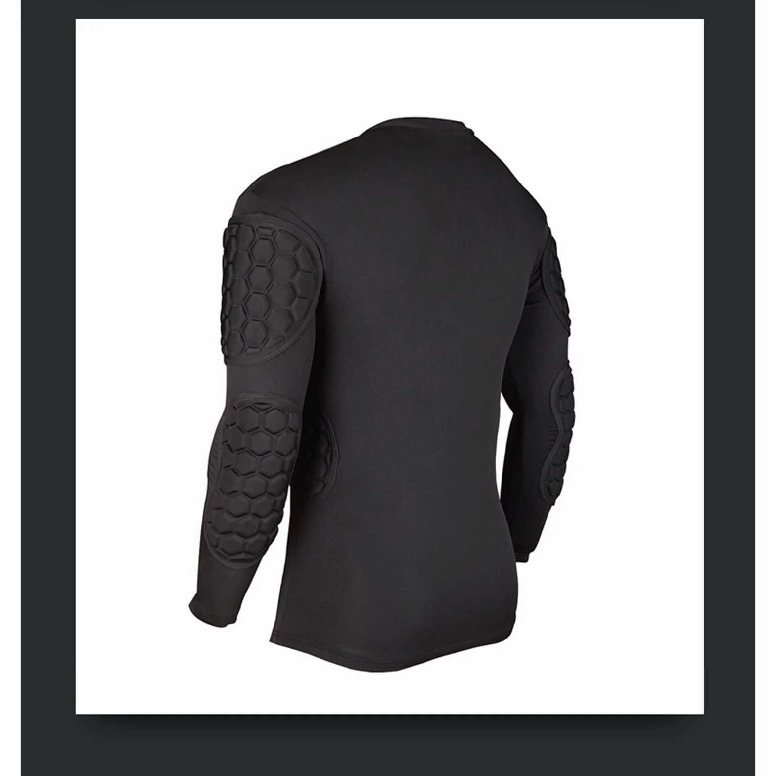 Uniforme de Portero de Fútbol Anticolisión, Jersey de Manga Larga Ajustado y Pantalones Cortos