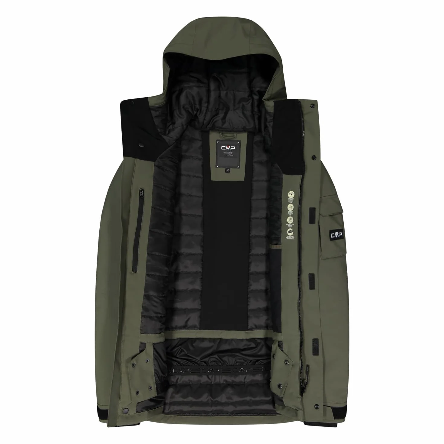 CMP Man Jacket Fix Hood Chaqueta Hombre