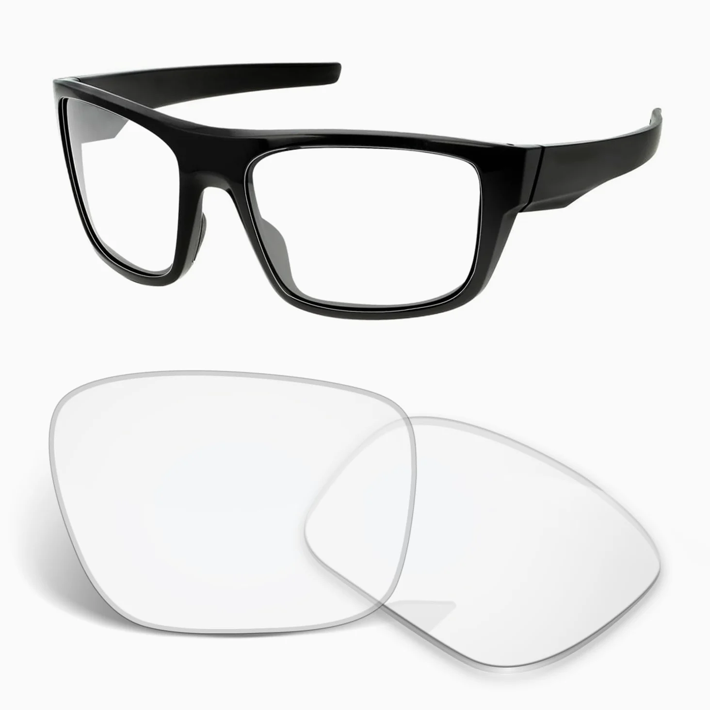 Lentes de repuesto de 1,5 mm compatibles con gafas de sol Oakley Double Edge OO9380 de 66 mm, antiarañazos