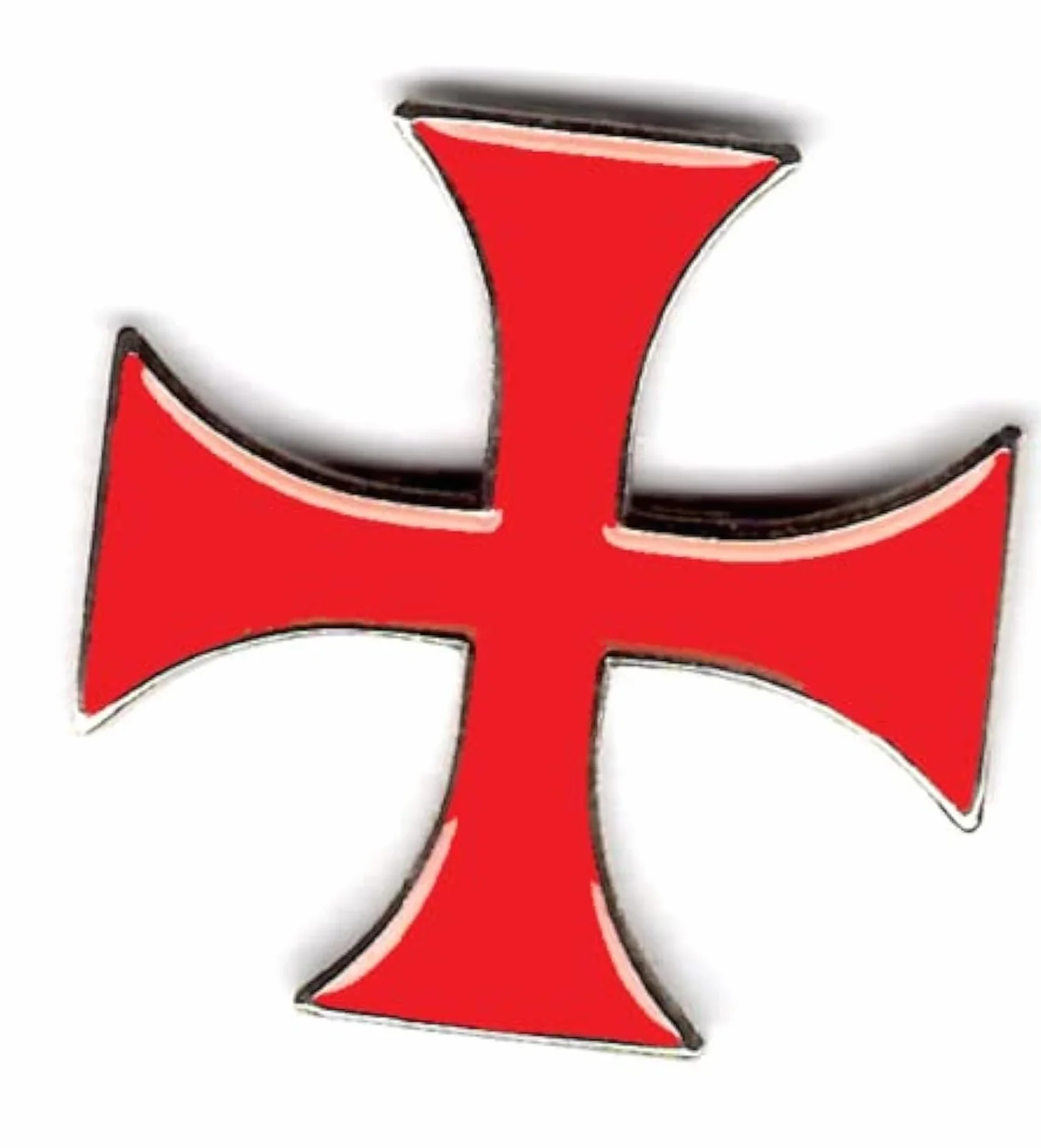 Insignia de solapa cruz templarios cierre mariposa