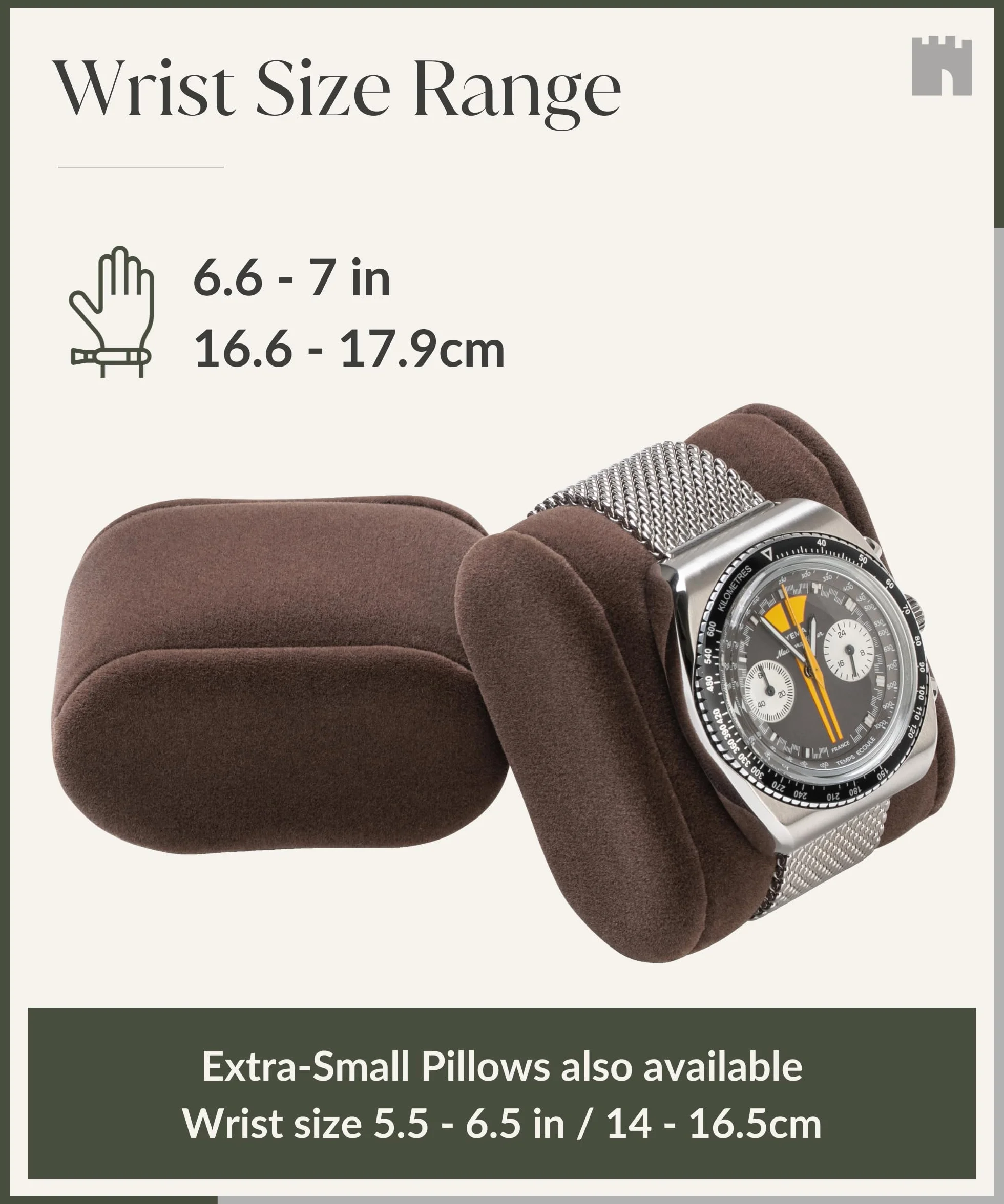 TAWBURY Bayswater Almohadas para caja de reloj 17,8 cm 50 mm Paquete de 12