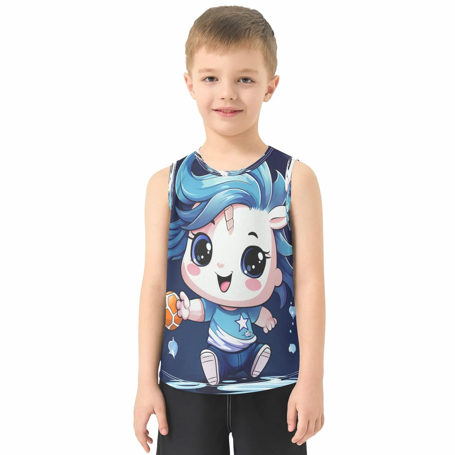 Dibujos Animados Lindo Unicron Camisetas Sin Mangas Tipo Tank Top para Niños Jóvenes
