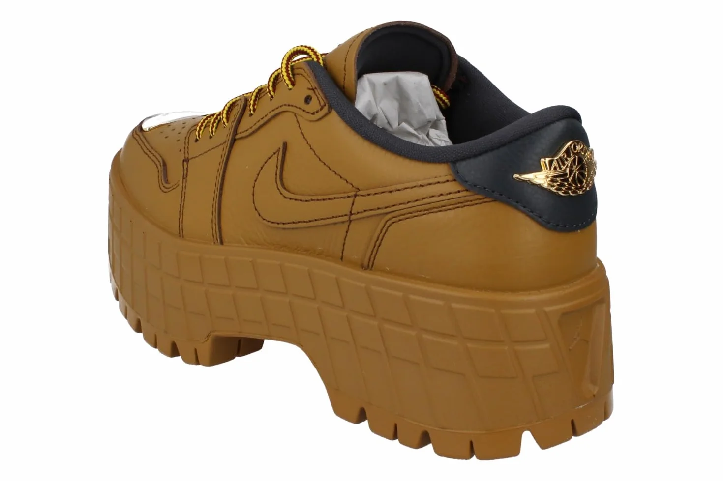Air Jordan 1 Brooklyn Low Zapatos bajos mujer trigo rojo dorado metálico antracita