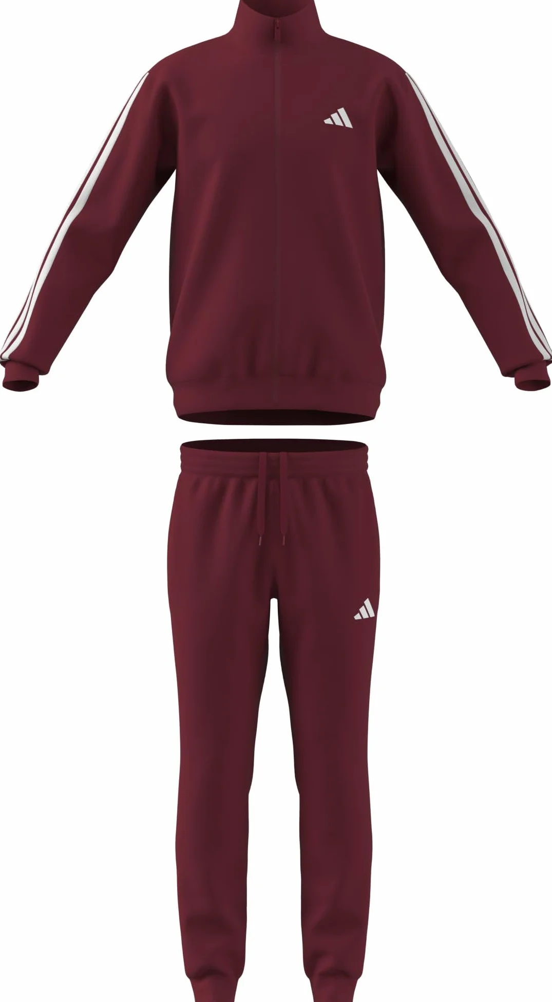 adidas SPORTSWEAR BASIC 3 STRIPES FLEECE TRACKSUIT