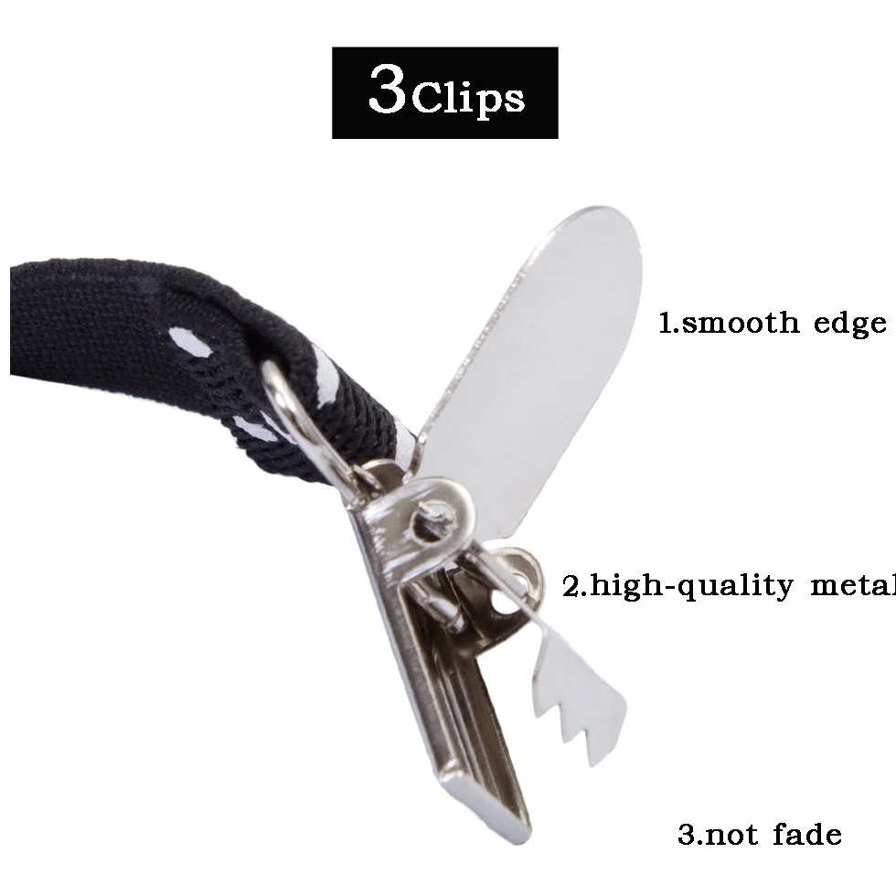 SunTrader Clip-on Suspenders Elastic Y-Shape Adjustable with Bow Tie Set for Boys Girls