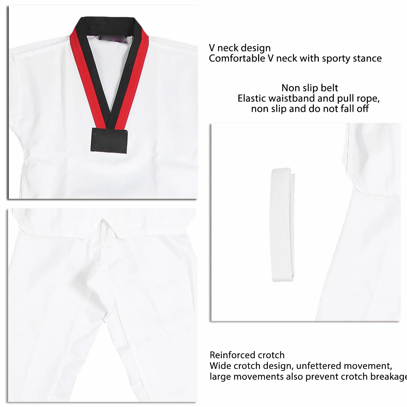 VGEBY Dobok Taekwondo para niños uniforme entrenamiento transpirable deportivo