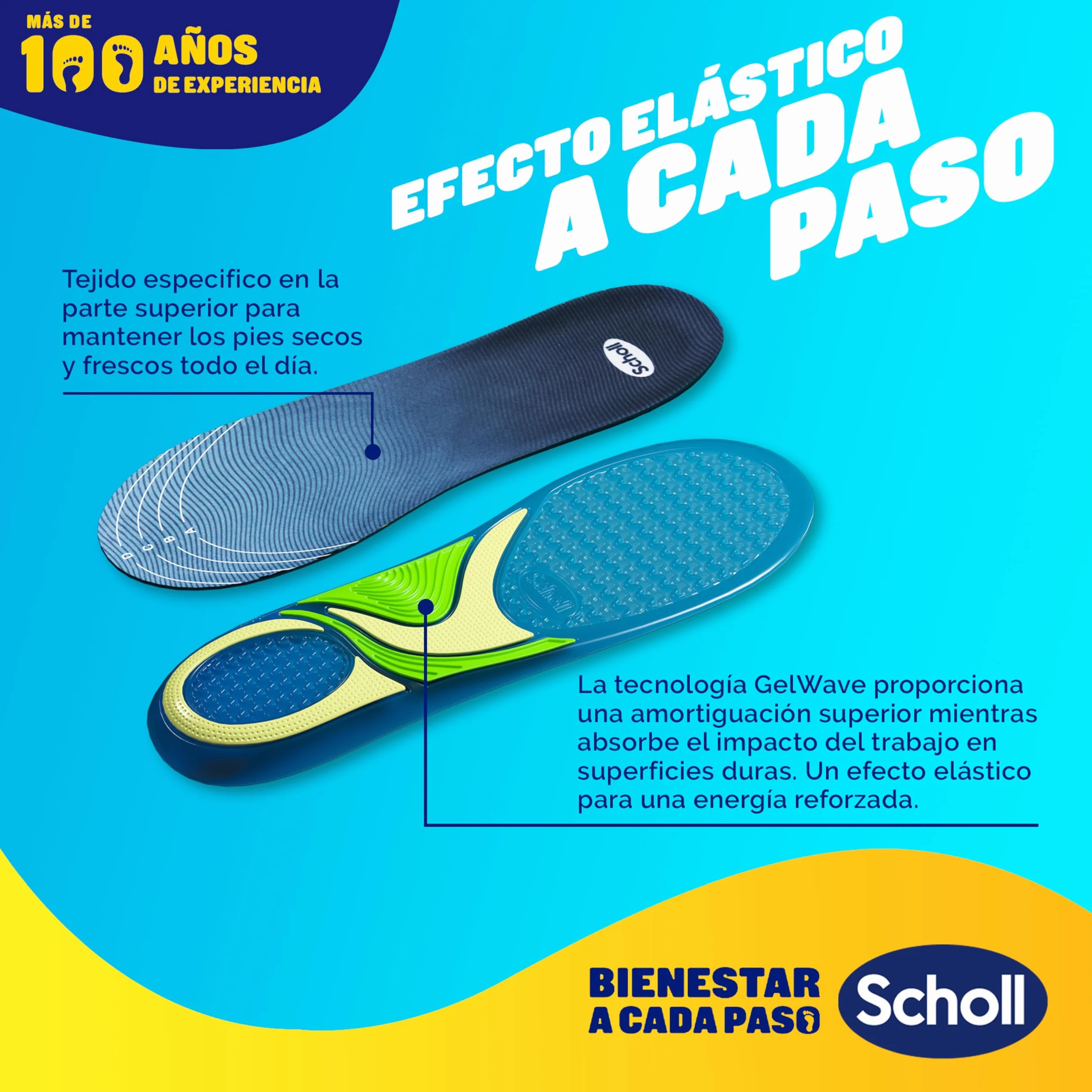 Dr. Scholl's Plantillas GelActiv Sport Hombre Talla 40-46,5 Calzado Deportivo