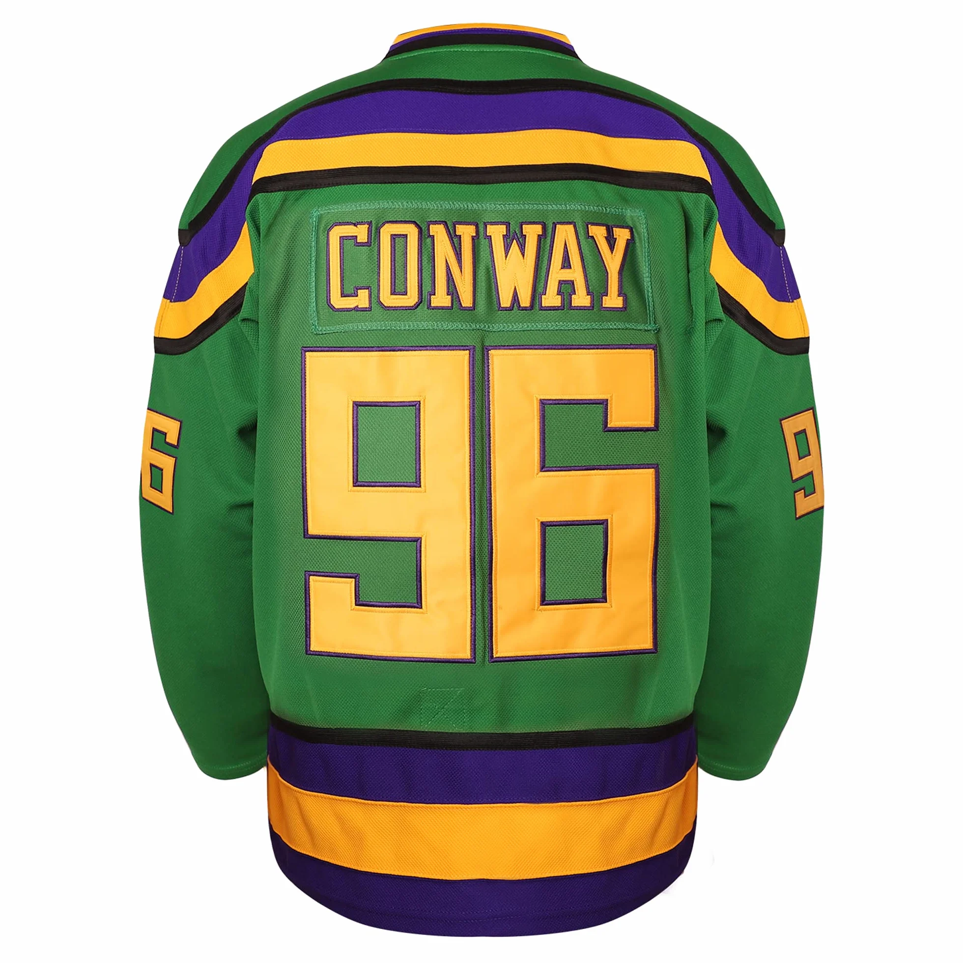 Charlie Conway 96 Mighty Ducks Jersey de hockey para hombre verde S-3XL