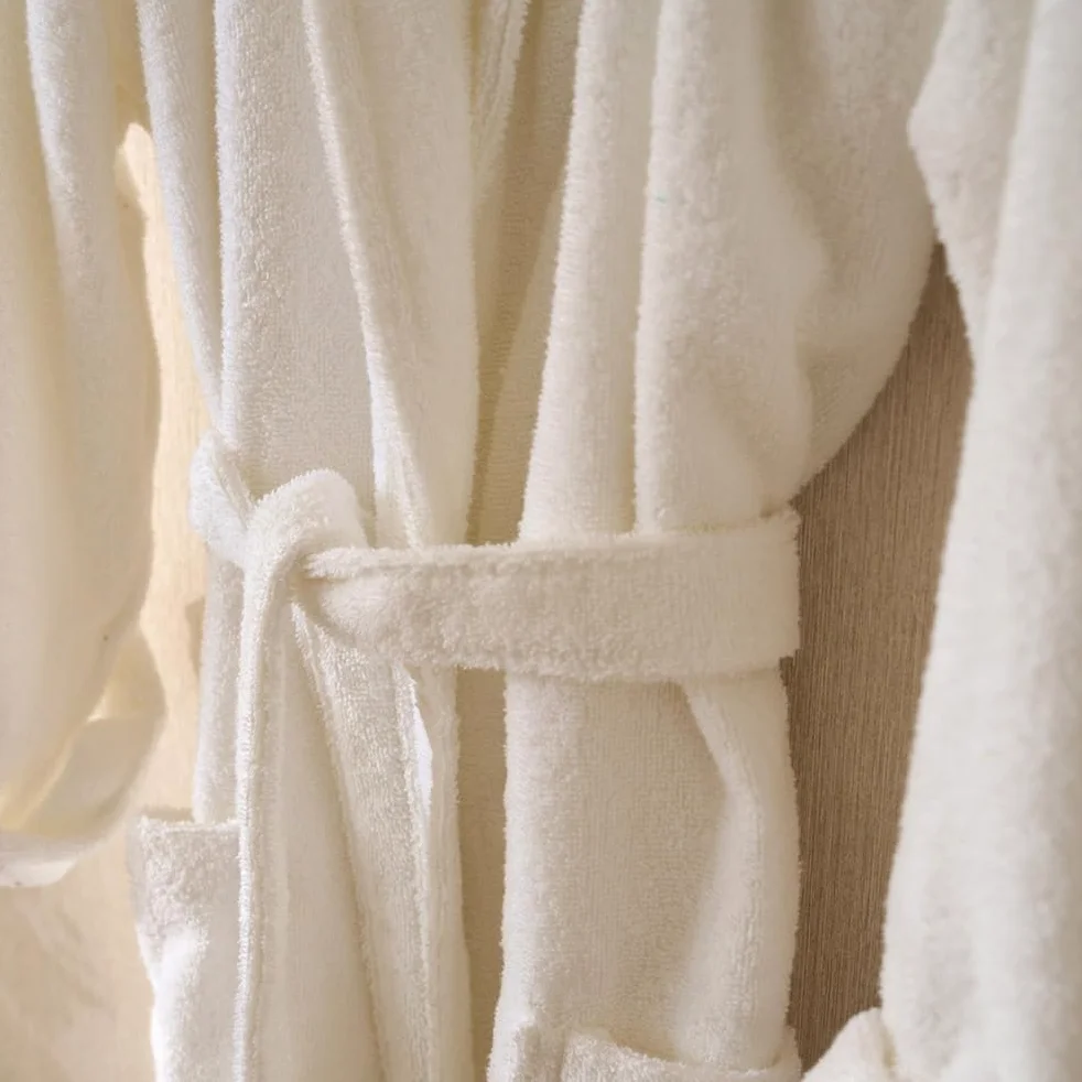 LA MALLORQUINA Albornoz de Rizo - Basic LMQ - Unisex 100% Algodón cardado de 370 gr/m2 | Ideal para Baño, Pisicina, Hoteles, Spa