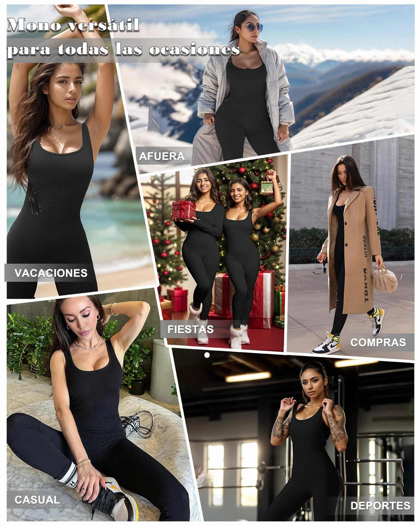 Merlvida Mono Deportivo Mujer sin Costuras Jumpsuit Ajustado Body Overol Ropa Gimnasio Fitness Yoga