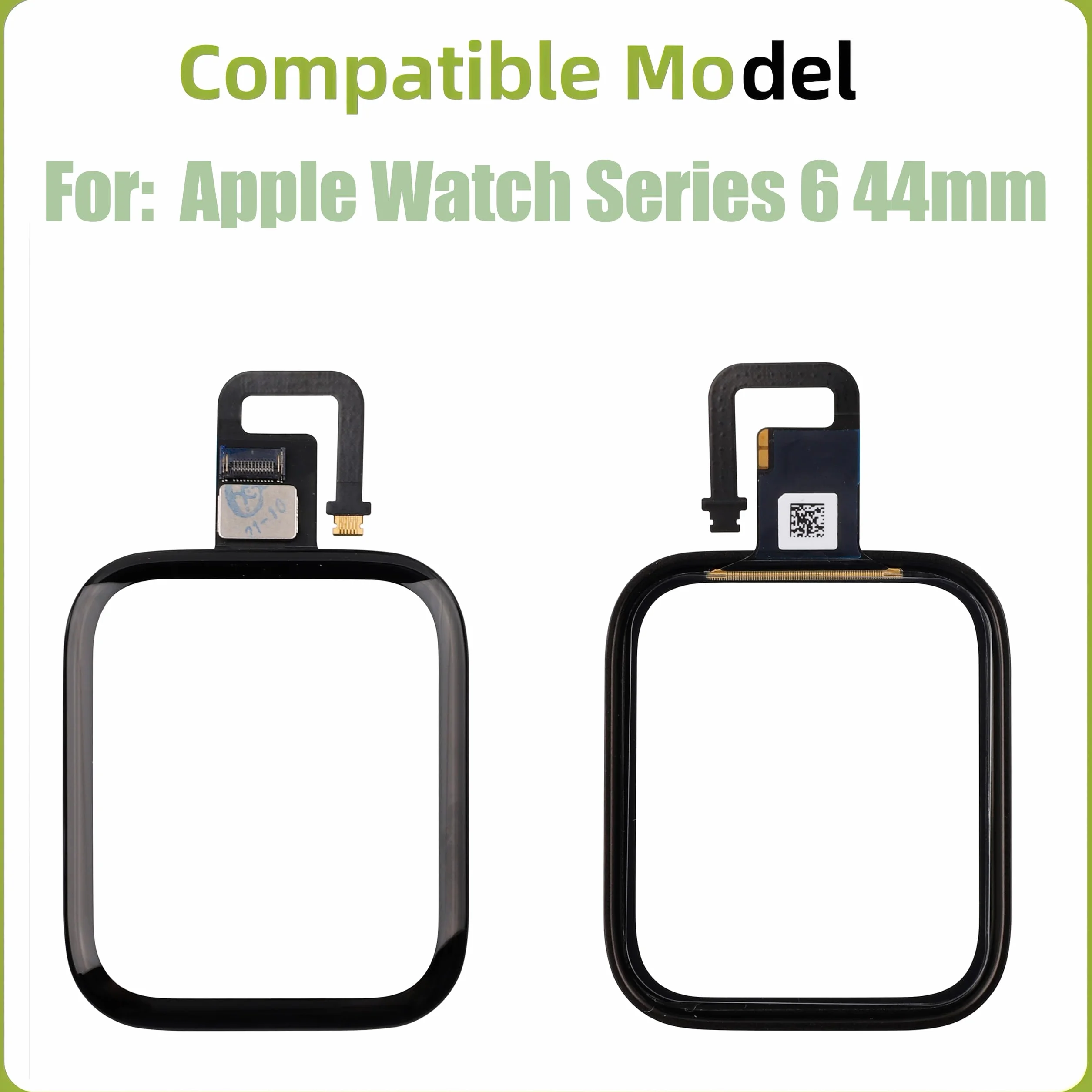 Juego de reparación de cristal frontal Apple Watch Series 6 44 mm con función táctil OCA