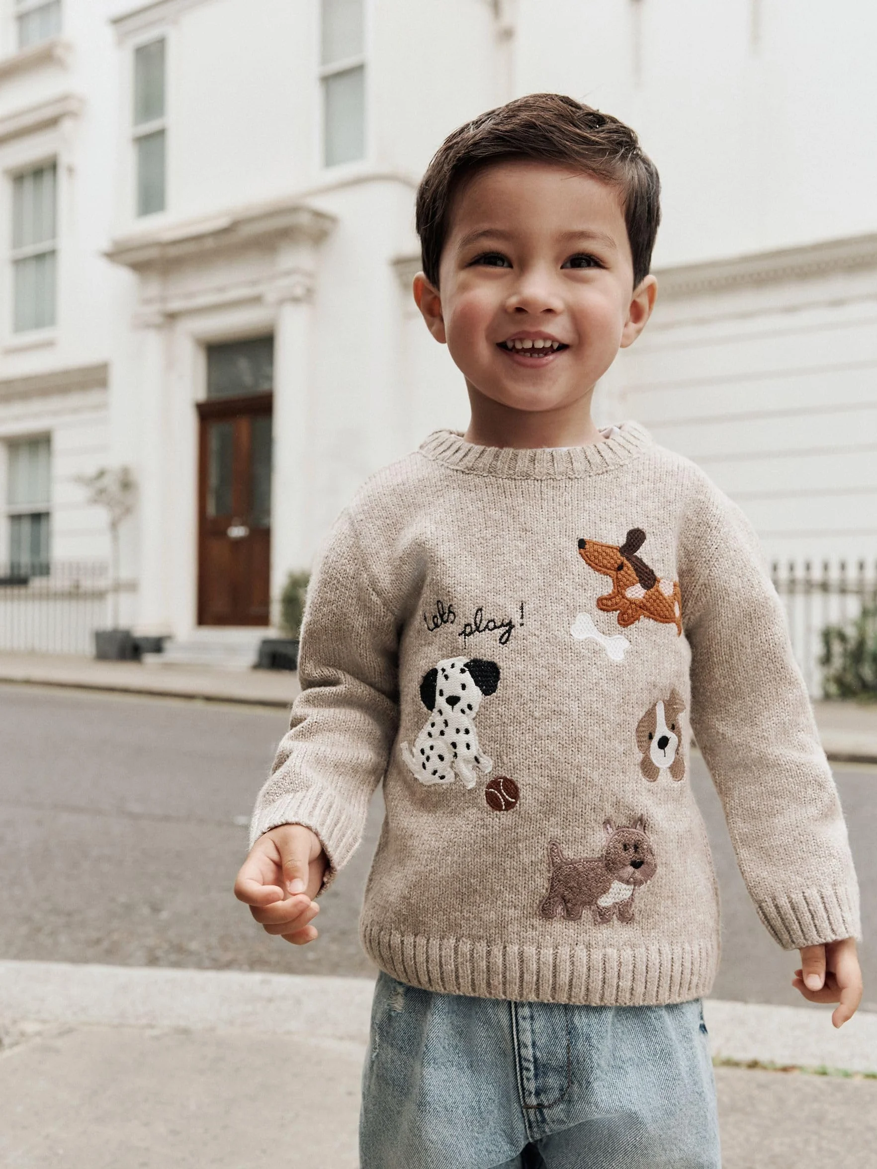 NEXT Jersey de Punto con Cuello Redondo para Niños