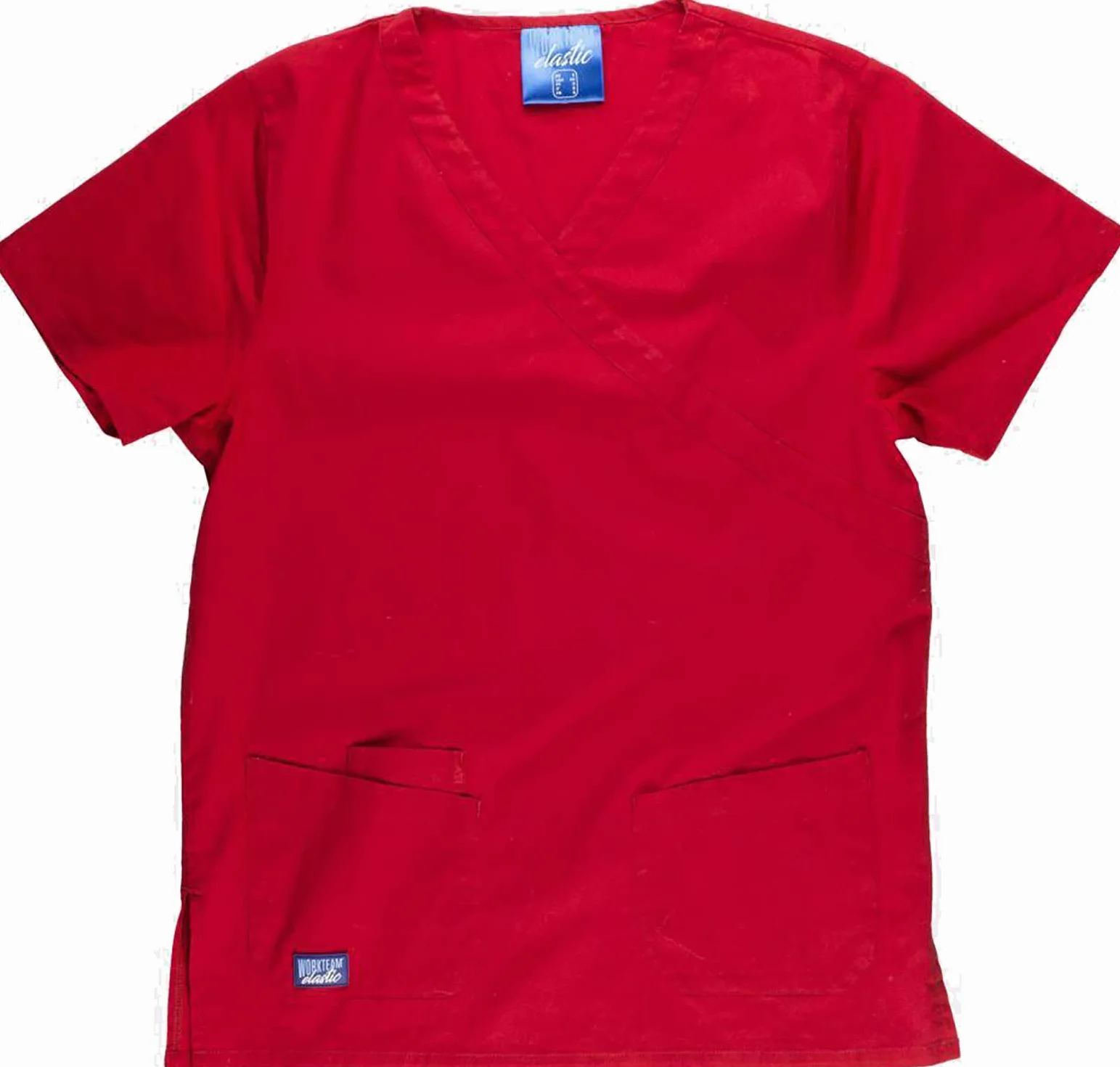 WORKTEAM B9150 Uniforme Sanitario de Algodón Tejido Elástico Conjunto Médico Enfermera Unisex