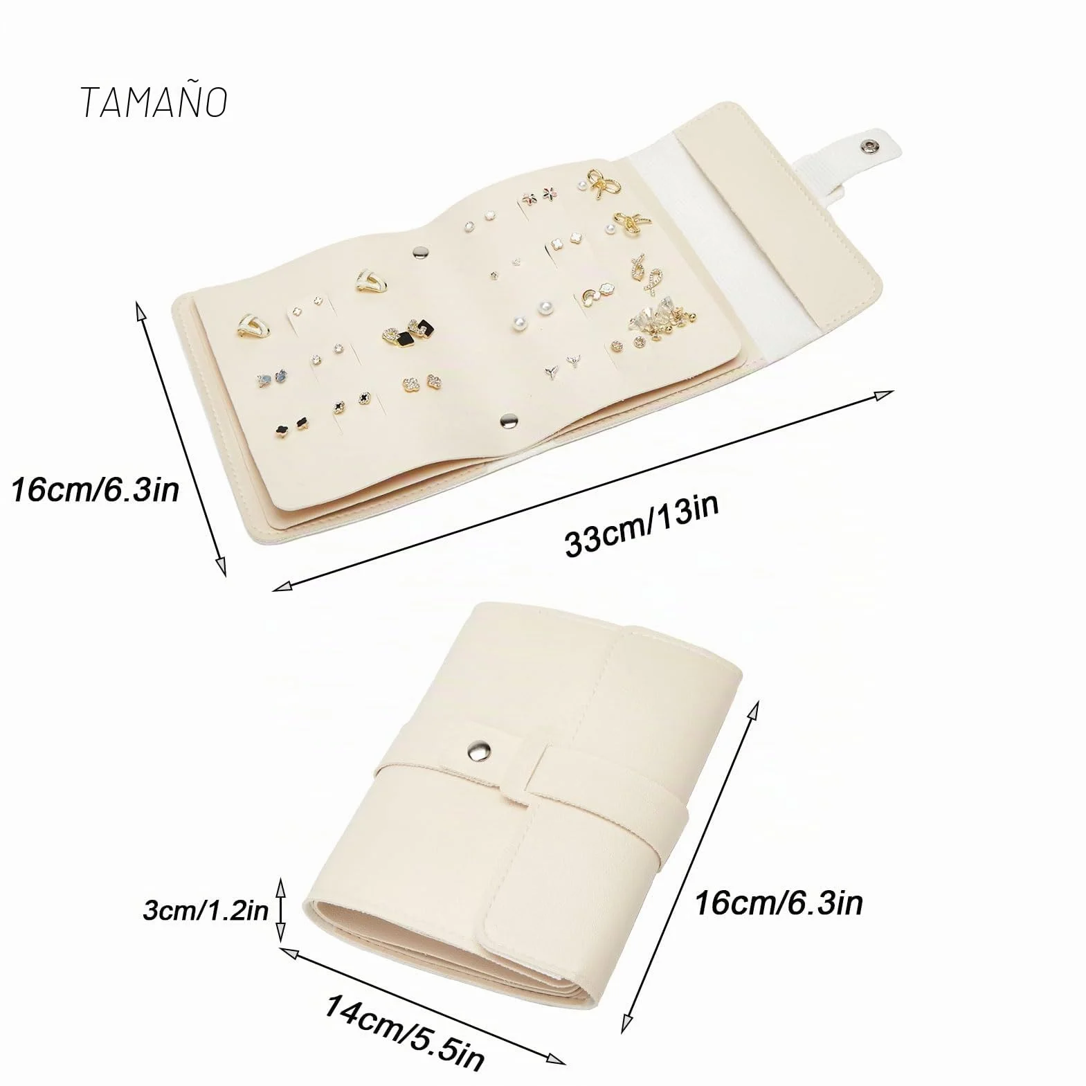 ZHIERNA Pendientes para guardar joyas y objetos pequeños, prácticos para niñas y mujeres