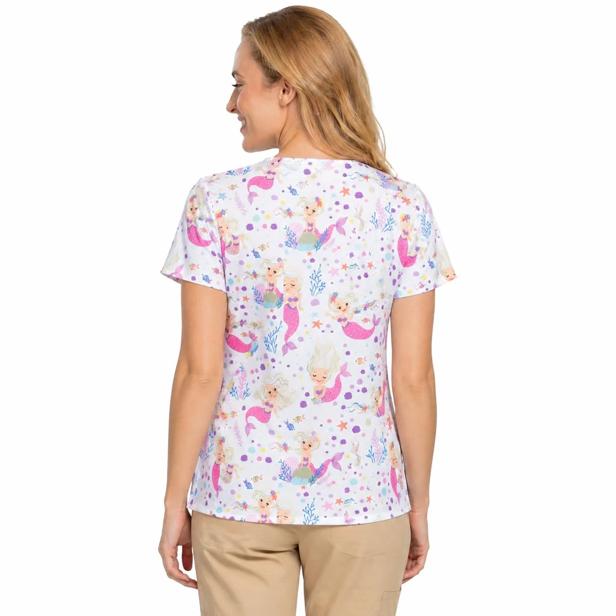 B-well Isabella Casacas Sanitarias Mujer Manga Corta Cuello V Elastano