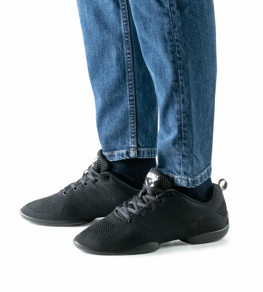 Anna Kern Hombres Zapatos de Baile Dance Sneakers 4020 Bold Negro Suela de Sneaker