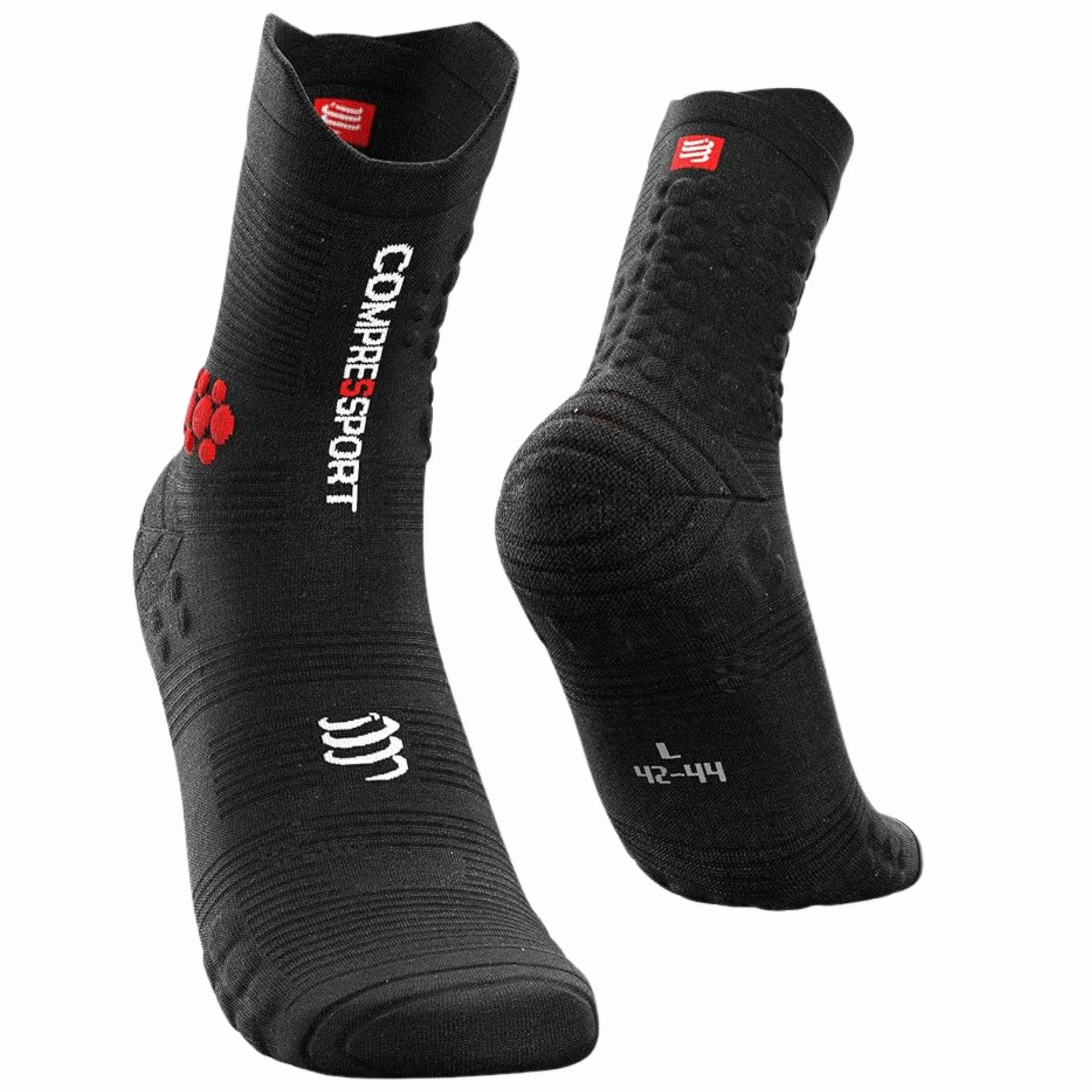 Compressport Pro Racing Socks V3.0 Trail - Calcetines de Trail Running con Amortiguación y Estabilidad