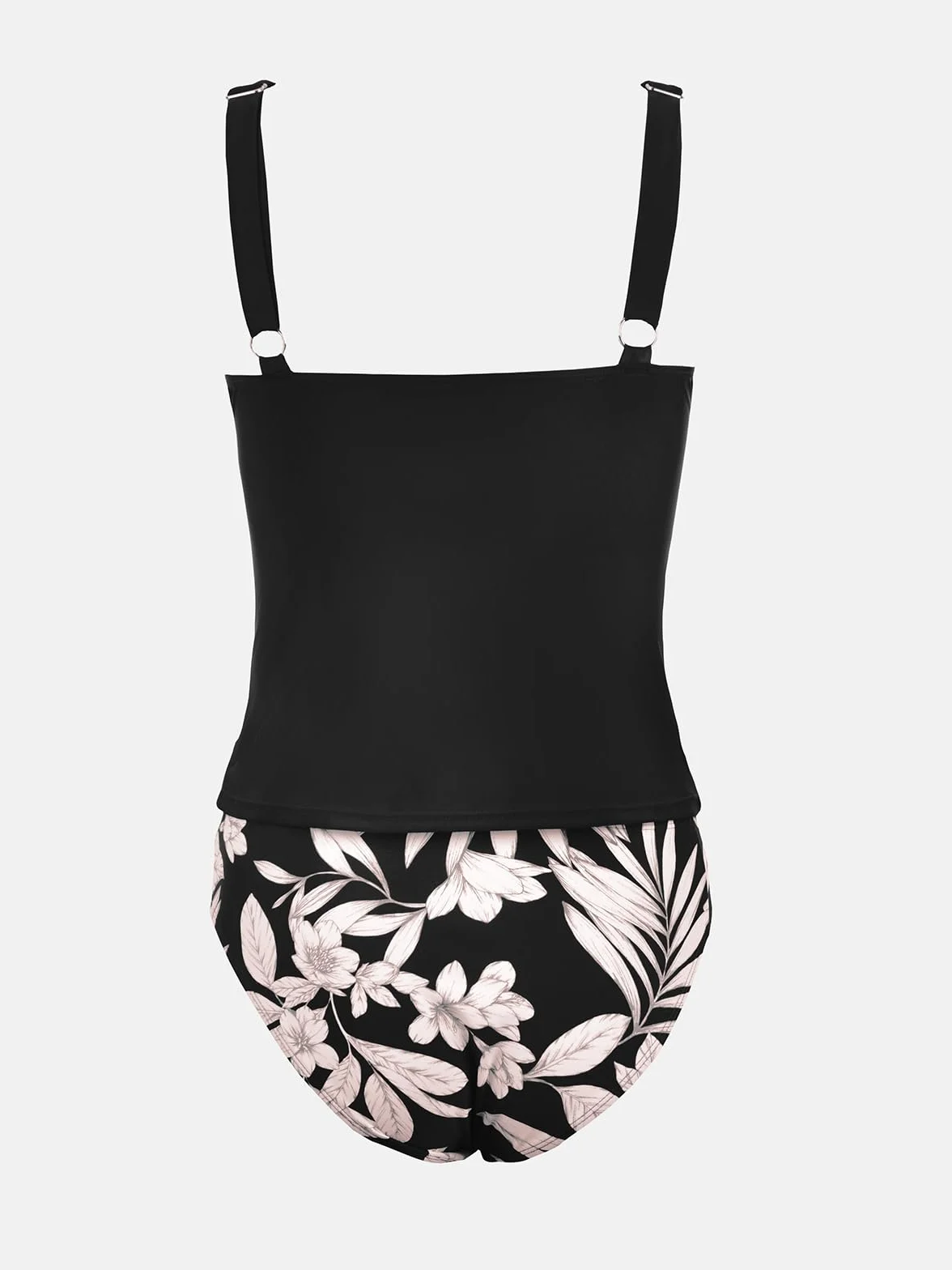CUPSHE Conjunto de tankini para mujer, traje de baño de dos piezas, fruncido frontal