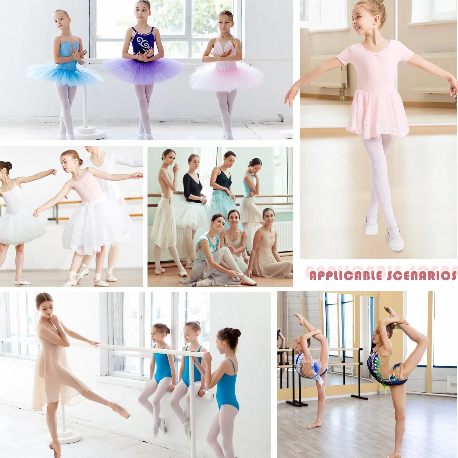 Acfoda Zapatillas Danza Lona Niñas Antideslizantes Calzado Ballet Gimnasia