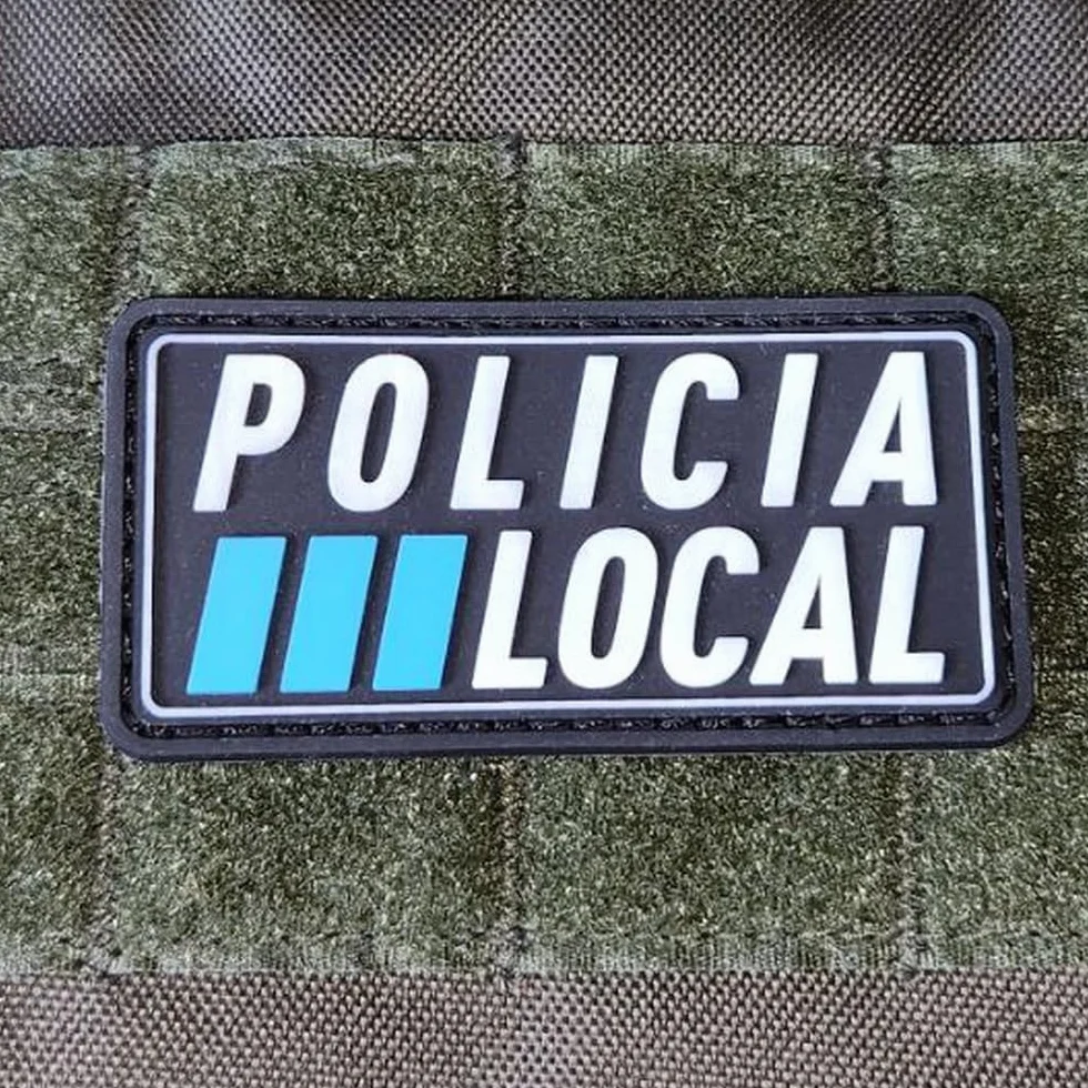 Parche Militar Táctico Policia Local 3D PVC Hook&Loop Insignia Policial para Mochila Airsoft Supervivencia Outdoor