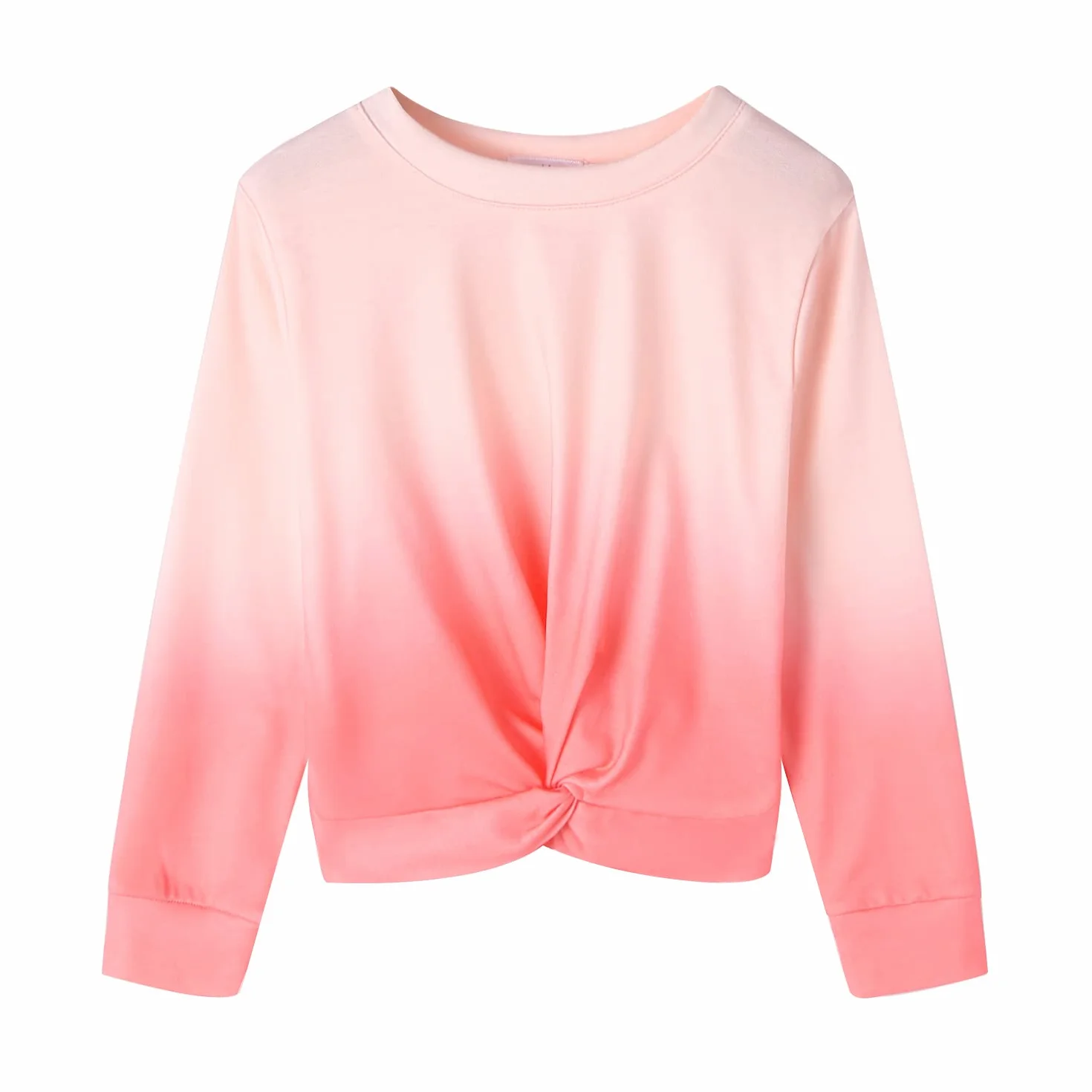 Arshiner Sudadera sin Capucha Tie-Dye Cuello Redondo Niña Manga Larga Moda