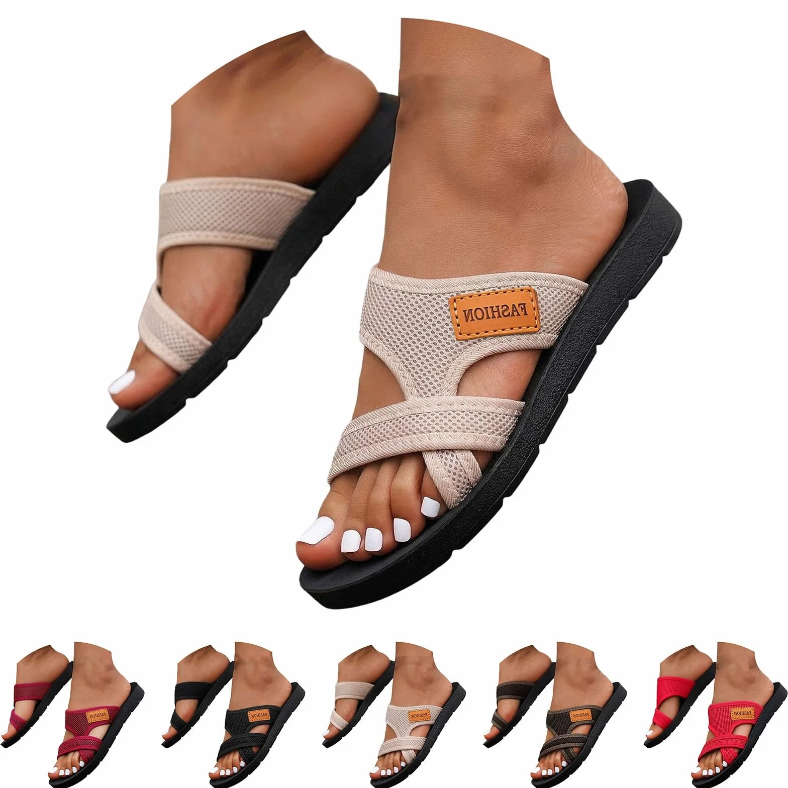 Chanclas Mujer Verano Sandalias Planas Barefoot Zapatillas Playa Antideslizantes Goma