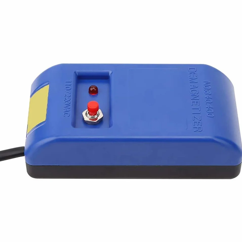 Kit de reparación de relojes, desmagnetizador eléctrico, herramientas de desmagnetización