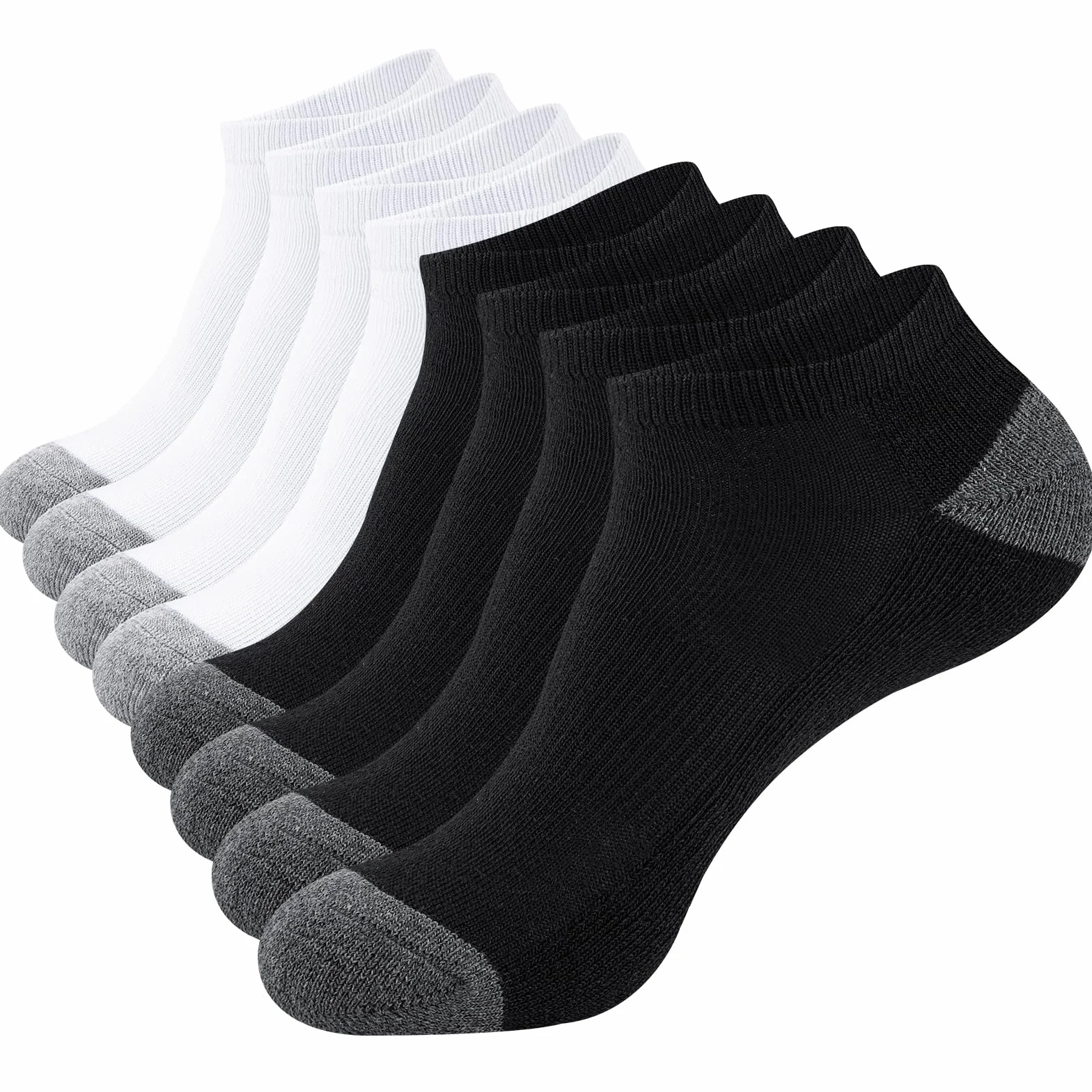 SockWaddles Calcetines Tobilleros de Running para Hombre Mujer 8 Pares Anti-Ampollas