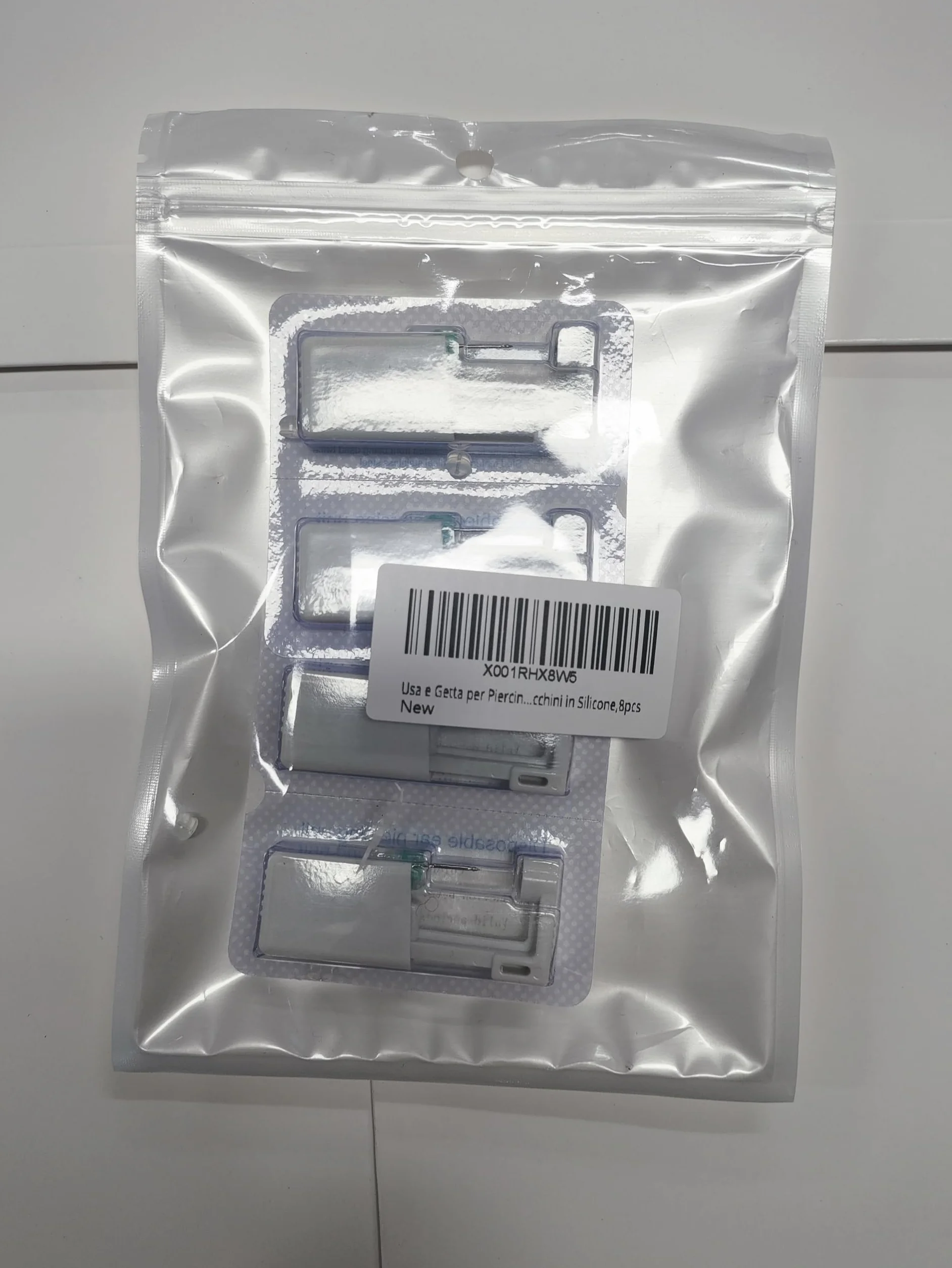 Pistola para Perforar Oreja Kit Desechables 4 Piezas
