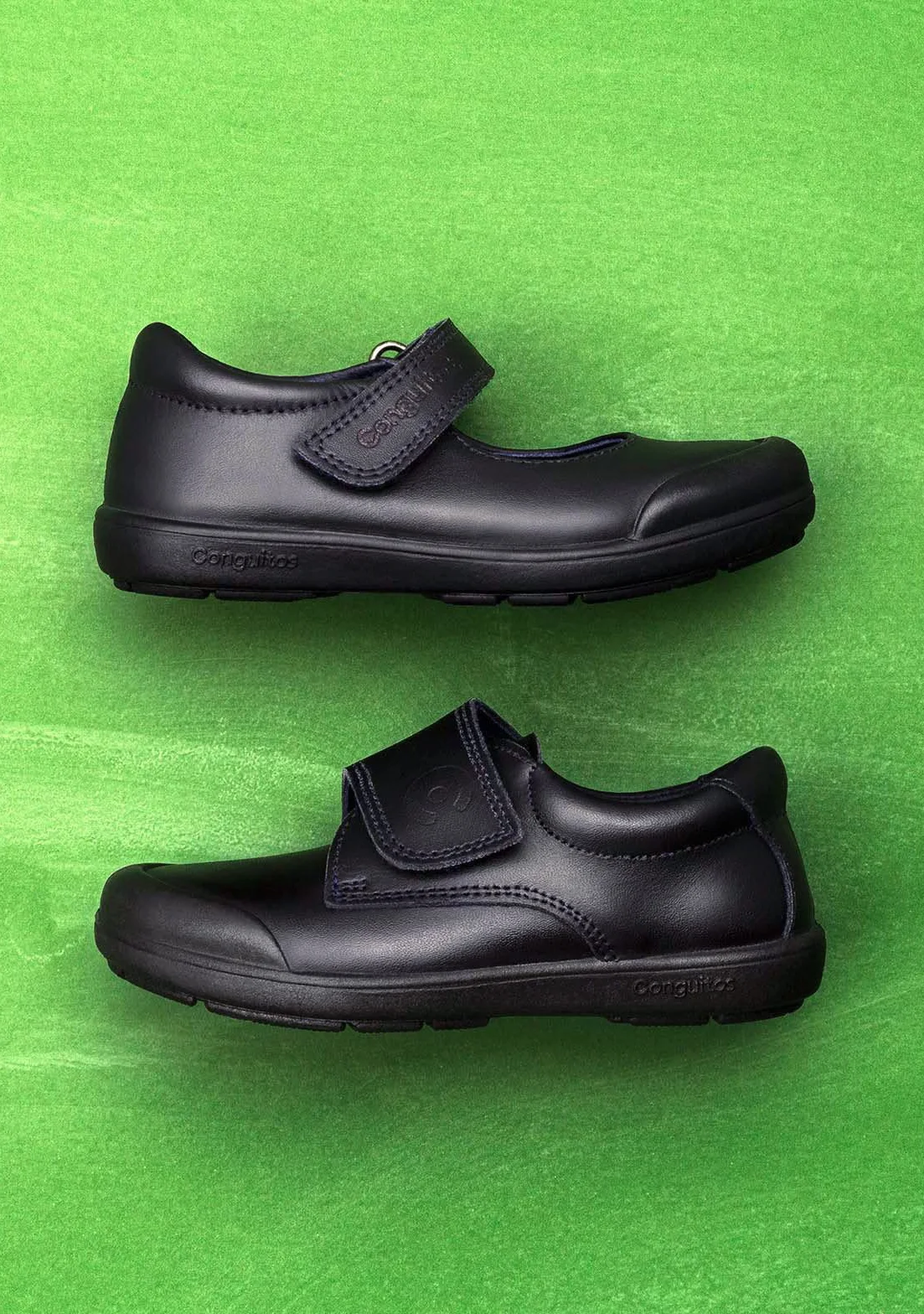 Conguitos Colegiales Piel Lavable Niño Azul Talla 29