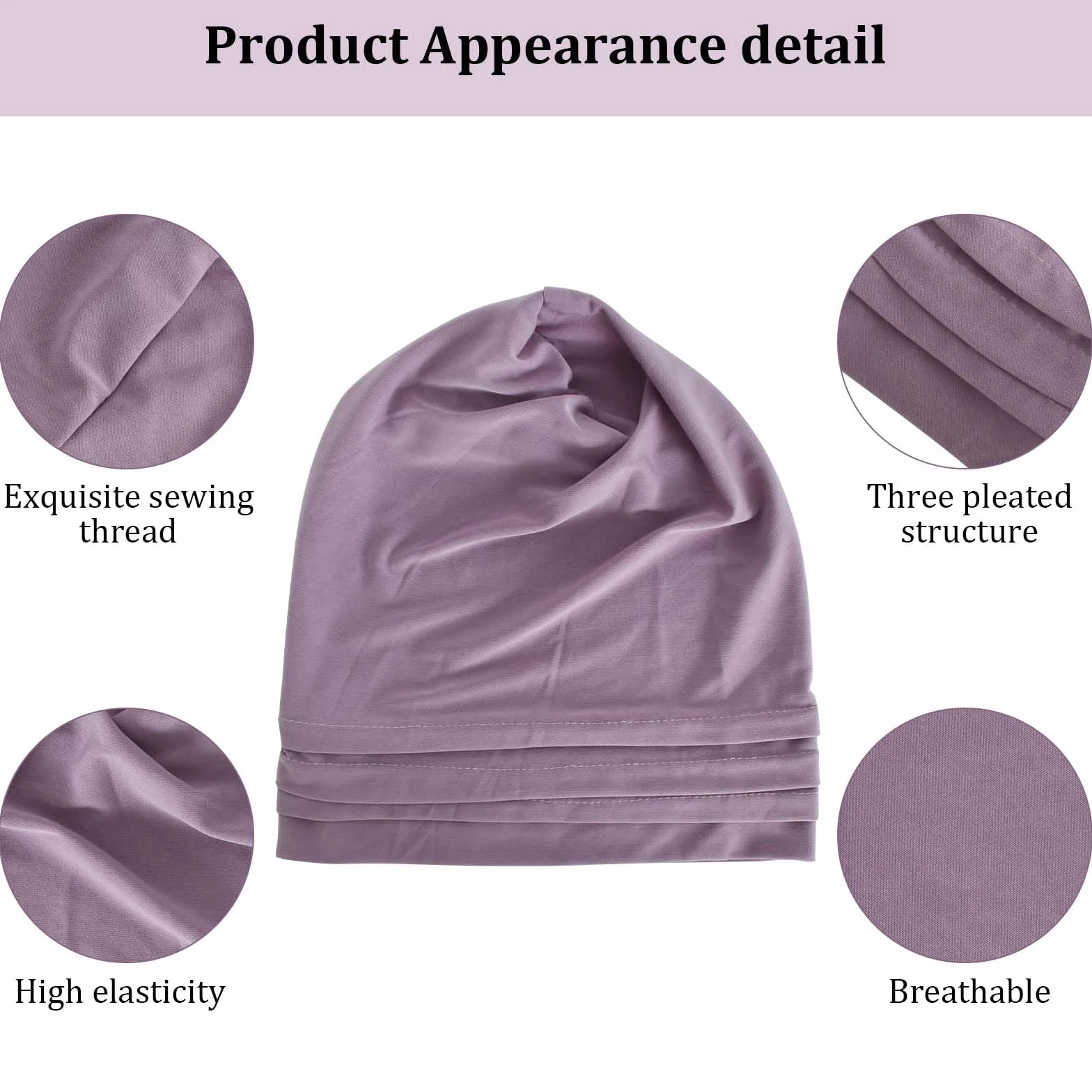 Gorra Quimio Mujer 2 Piezas, Gorro para Quimioterapia Fino y Suave